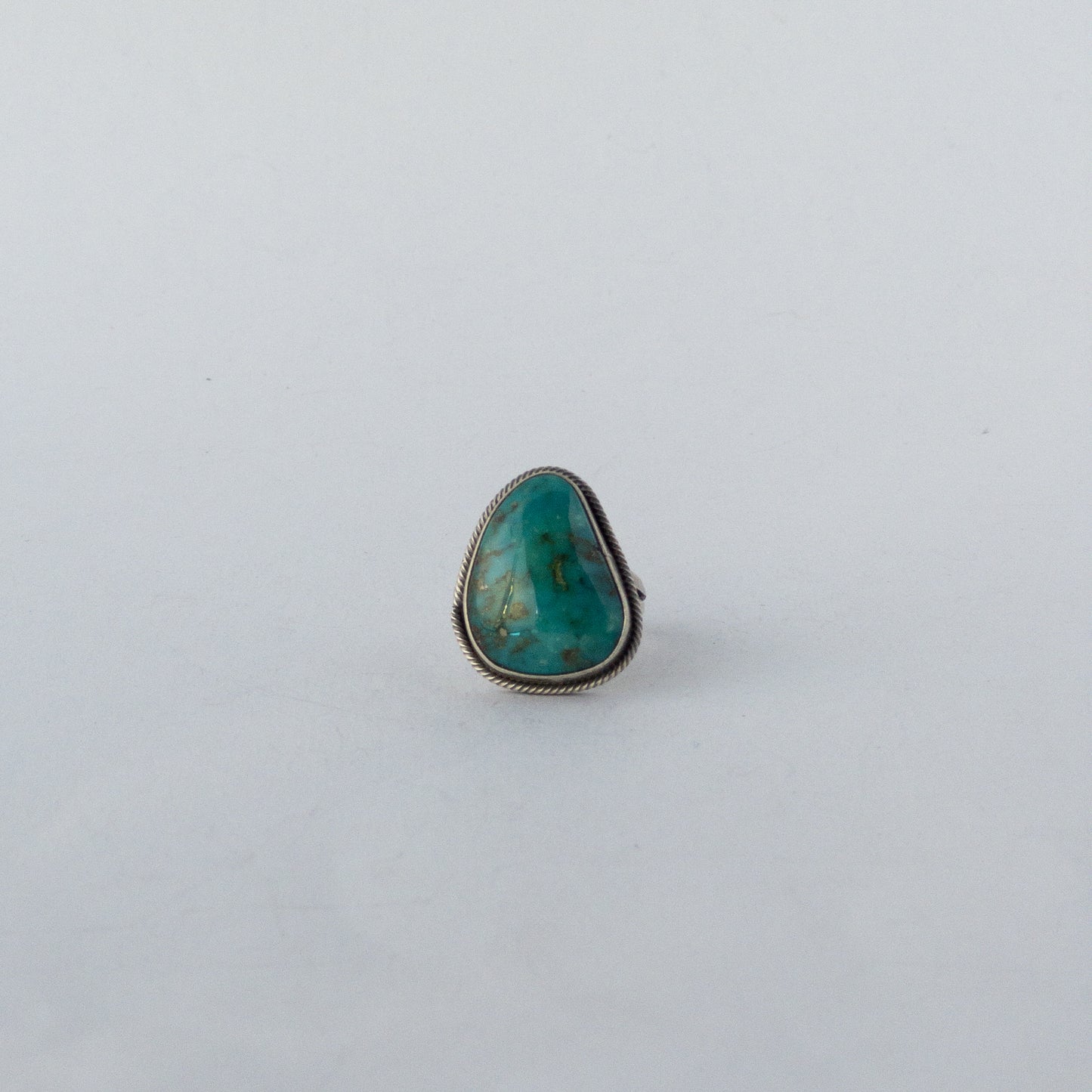 NAVAJO TURQUOIS RING(#20) by ELI SKEETS var.2