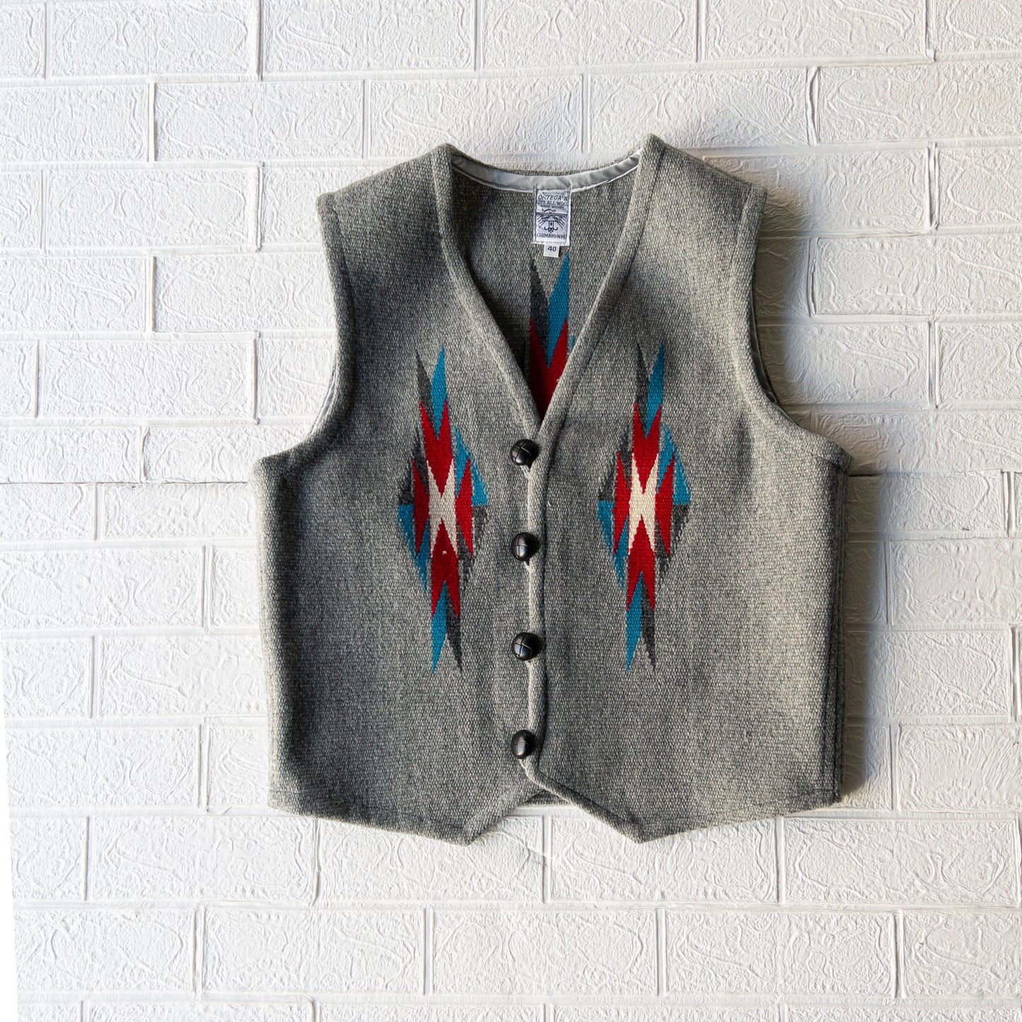 ORTEGA’S CHIMAYO VEST GRAY (SIZE40)