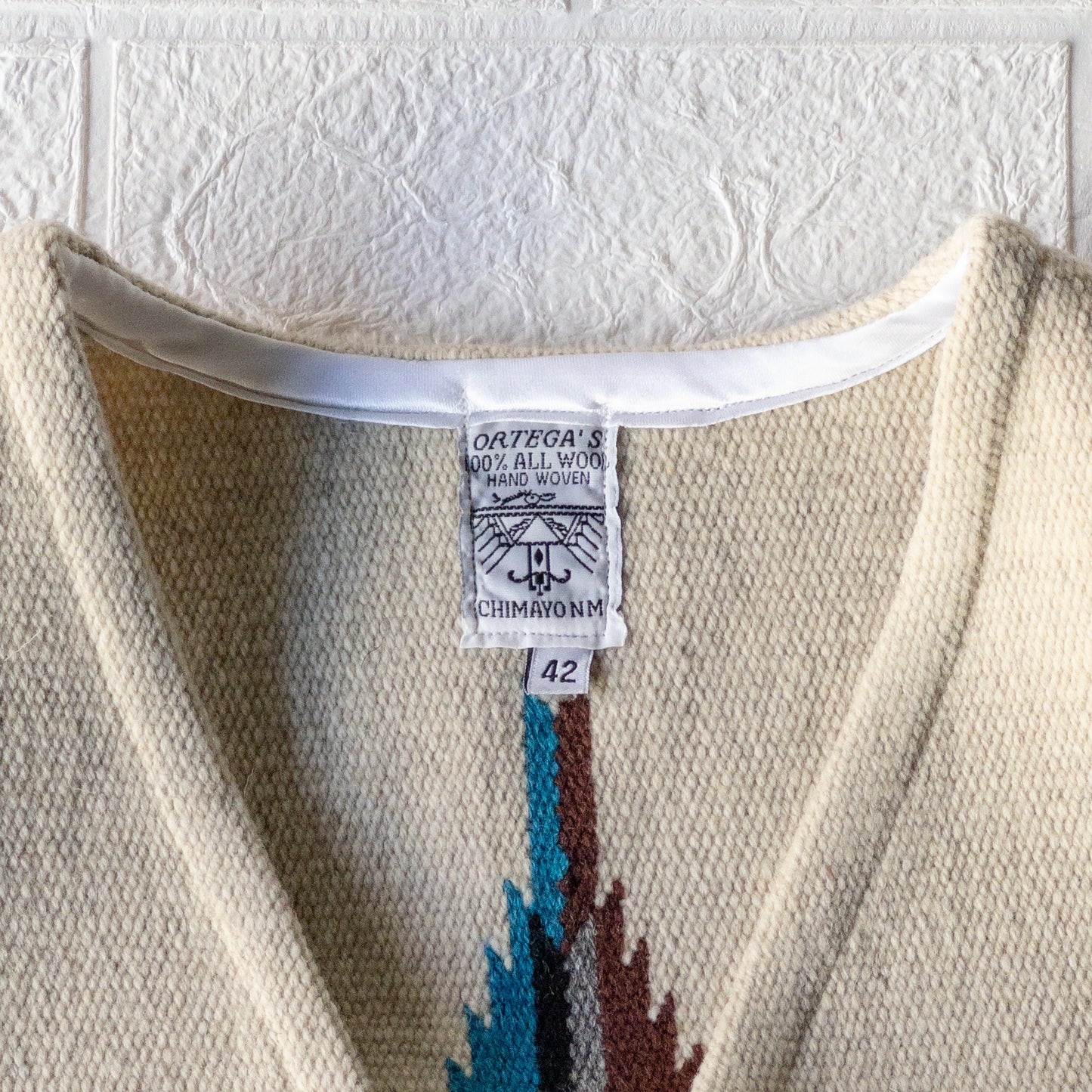 ORTEGA’S CHIMAYO VEST OATMEAL (SIZE42)