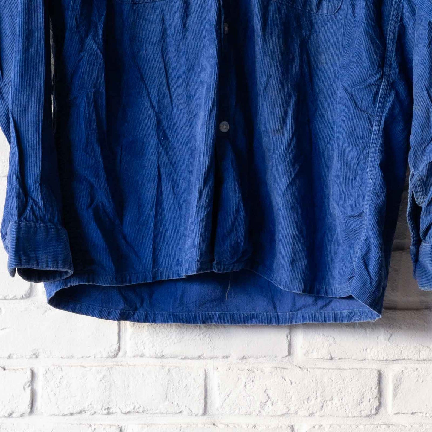 TOWN CRAFT BLUE CORDUROY SHIRTS 60'S VINTAGE (15.5)