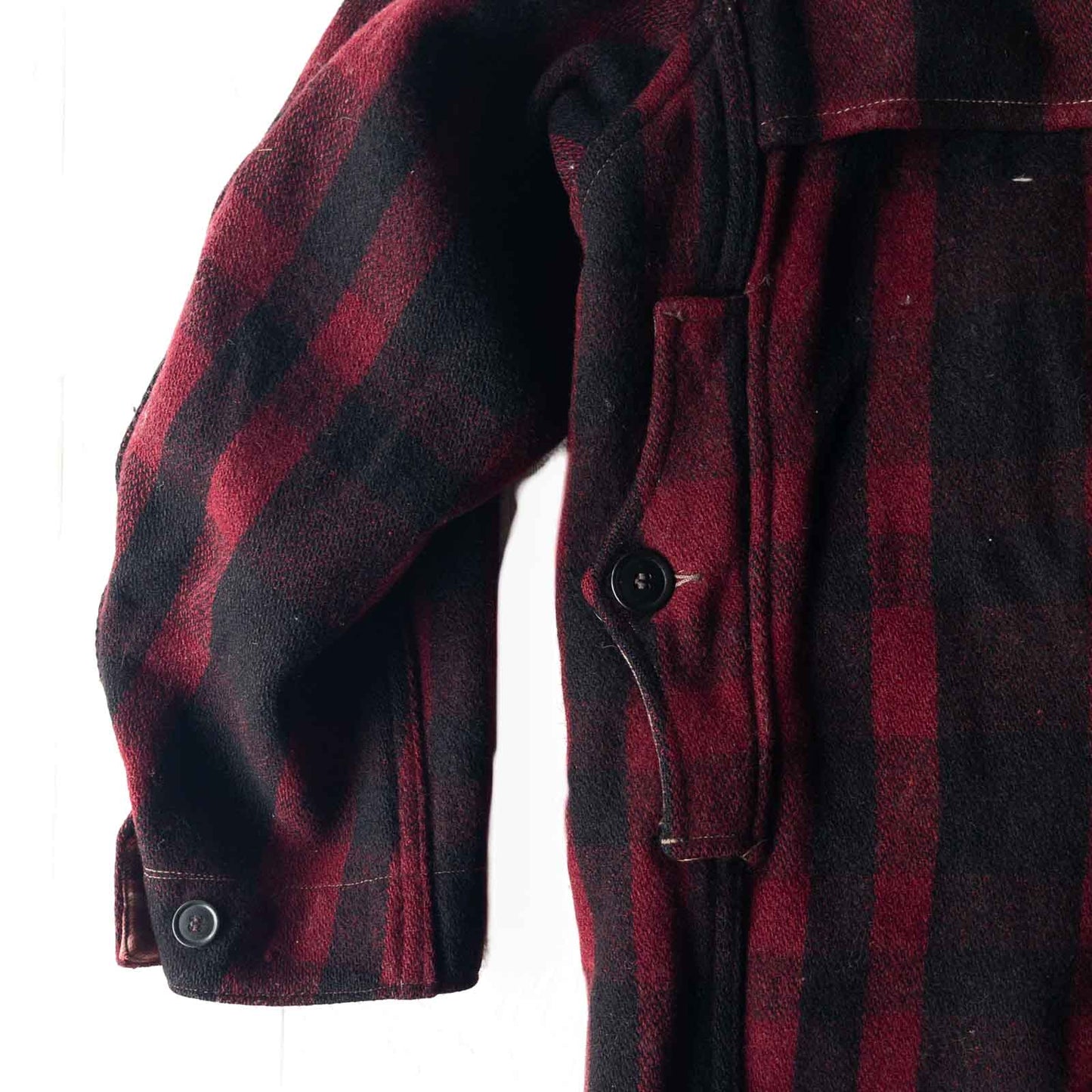 SE.WOODS BUFFALO CHECK WOOL HUNTING JACKET 40'S VINTAGE
