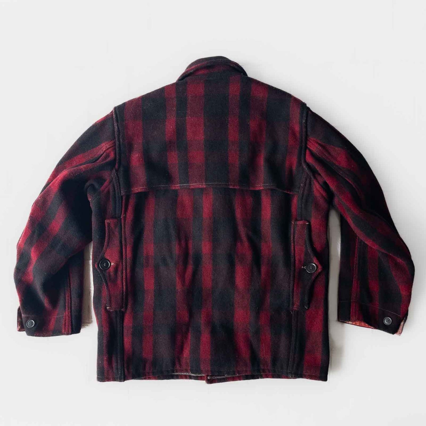 SE.WOODS BUFFALO CHECK WOOL HUNTING JACKET 40'S VINTAGE