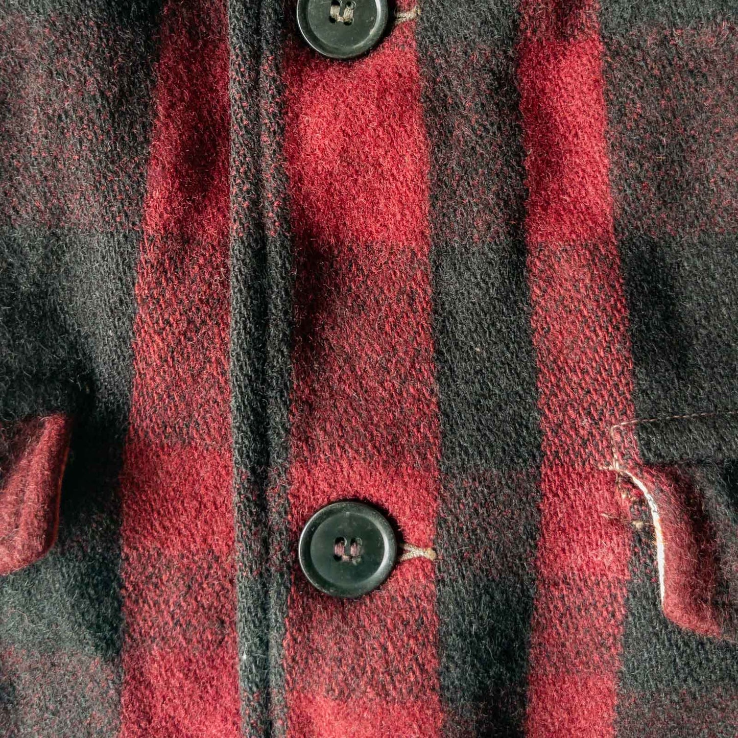 SE.WOODS BUFFALO CHECK WOOL HUNTING JACKET 40'S VINTAGE