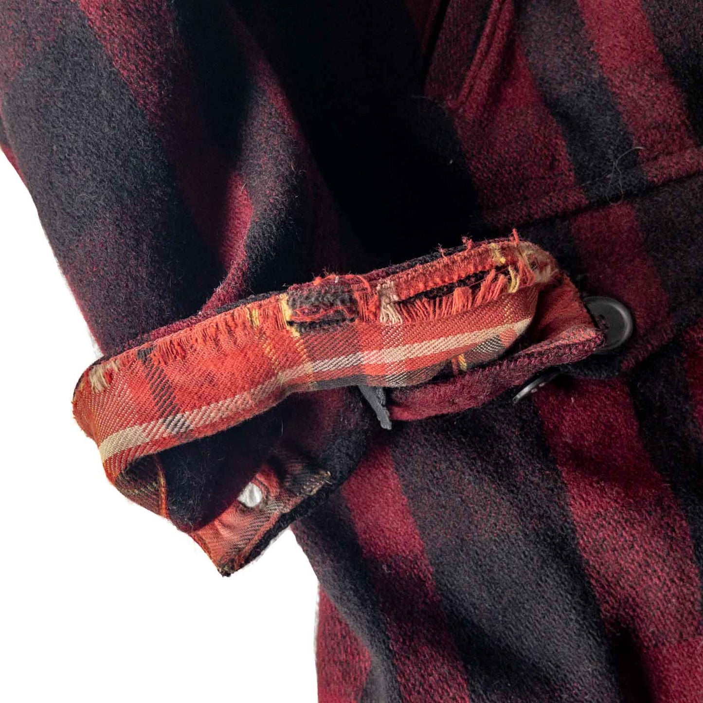 SE.WOODS BUFFALO CHECK WOOL HUNTING JACKET 40'S VINTAGE