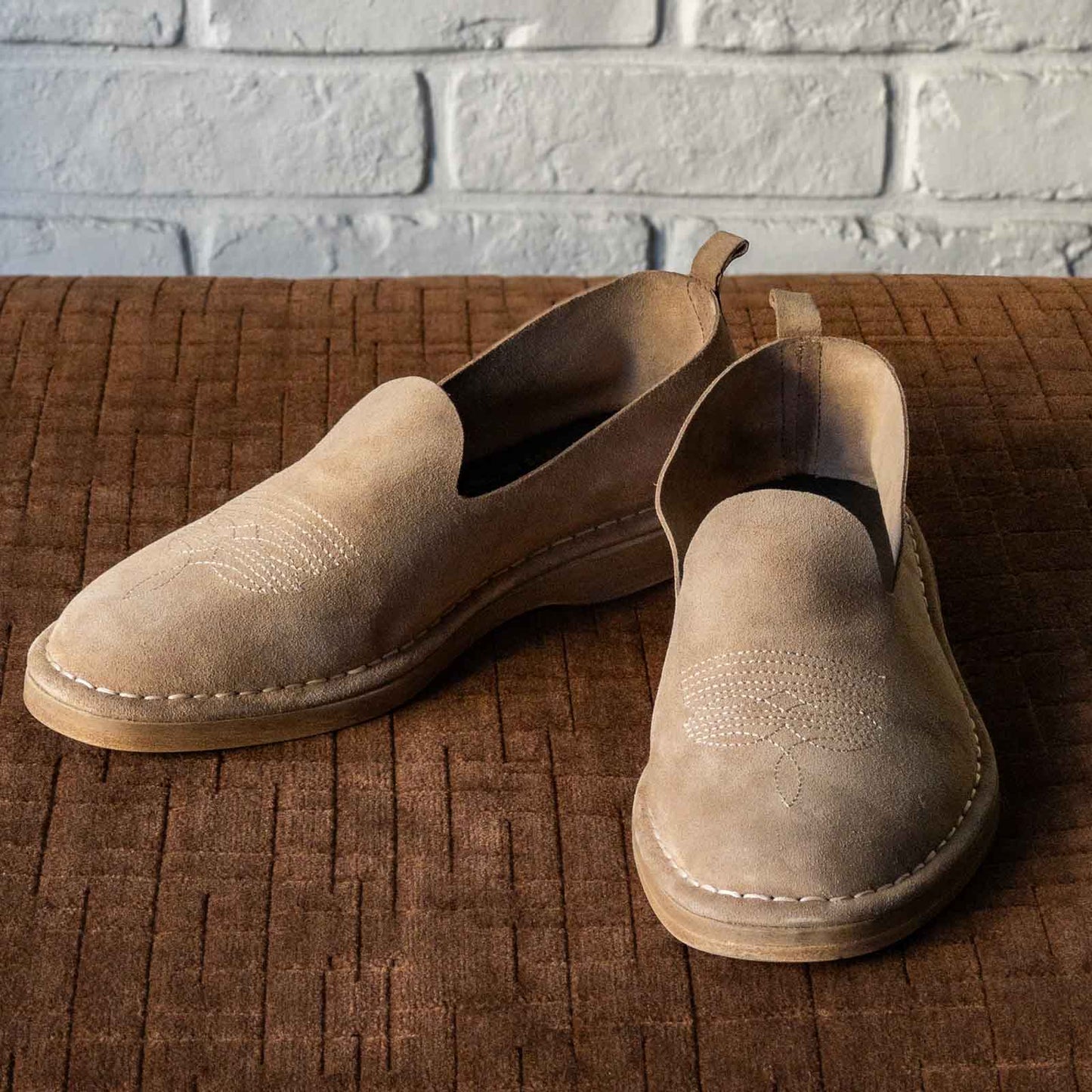SOUGEN®×WANDERE LUCAS SUEDE LEATHER SLIP-ON SHOES