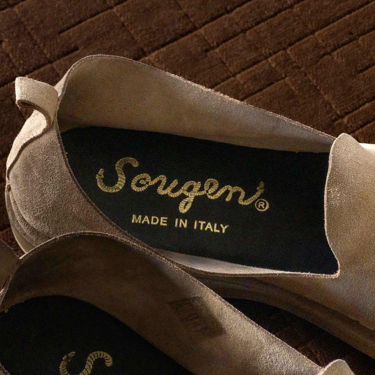 SOUGEN®×WANDERE LUCAS SUEDE LEATHER SLIP-ON SHOES