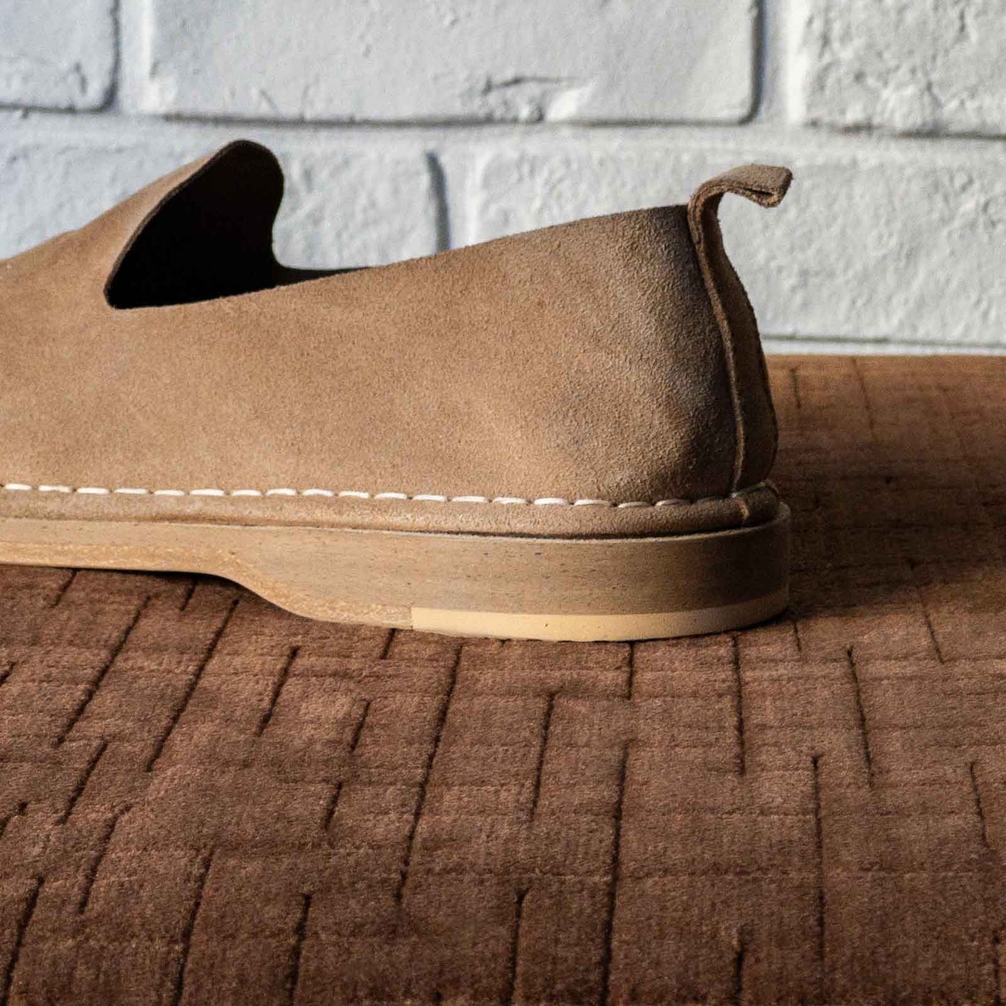 SOUGEN®×WANDERE LUCAS SUEDE LEATHER SLIP-ON SHOES