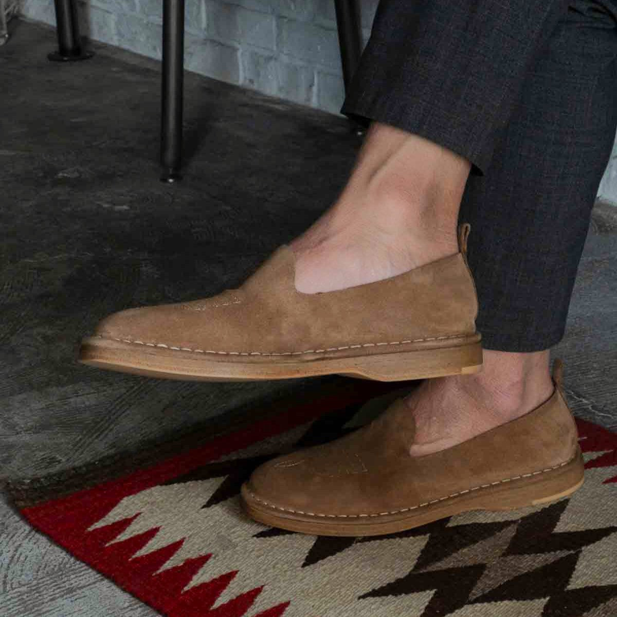 SOUGEN®×WANDERE LUCAS SUEDE LEATHER SLIP-ON SHOES