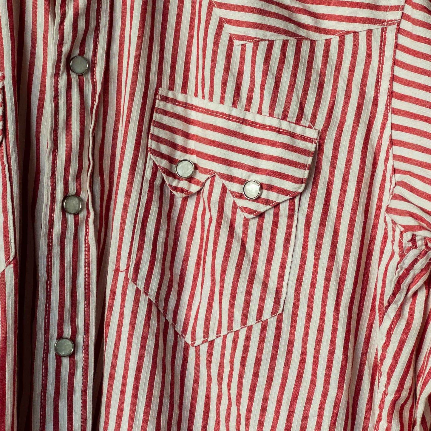 WRANGLER BLUE-BELL STRIPE WESTERN SHIRTS 50'S VINTAGE