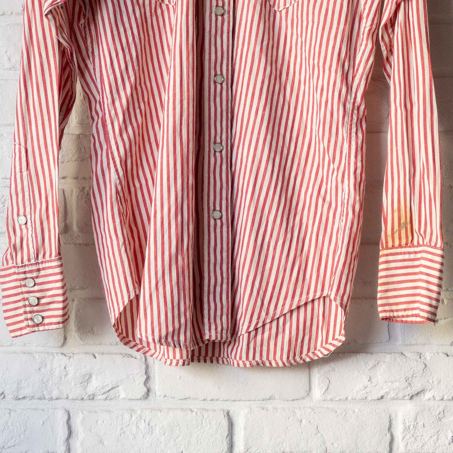 WRANGLER BLUE-BELL STRIPE WESTERN SHIRTS 50'S VINTAGE