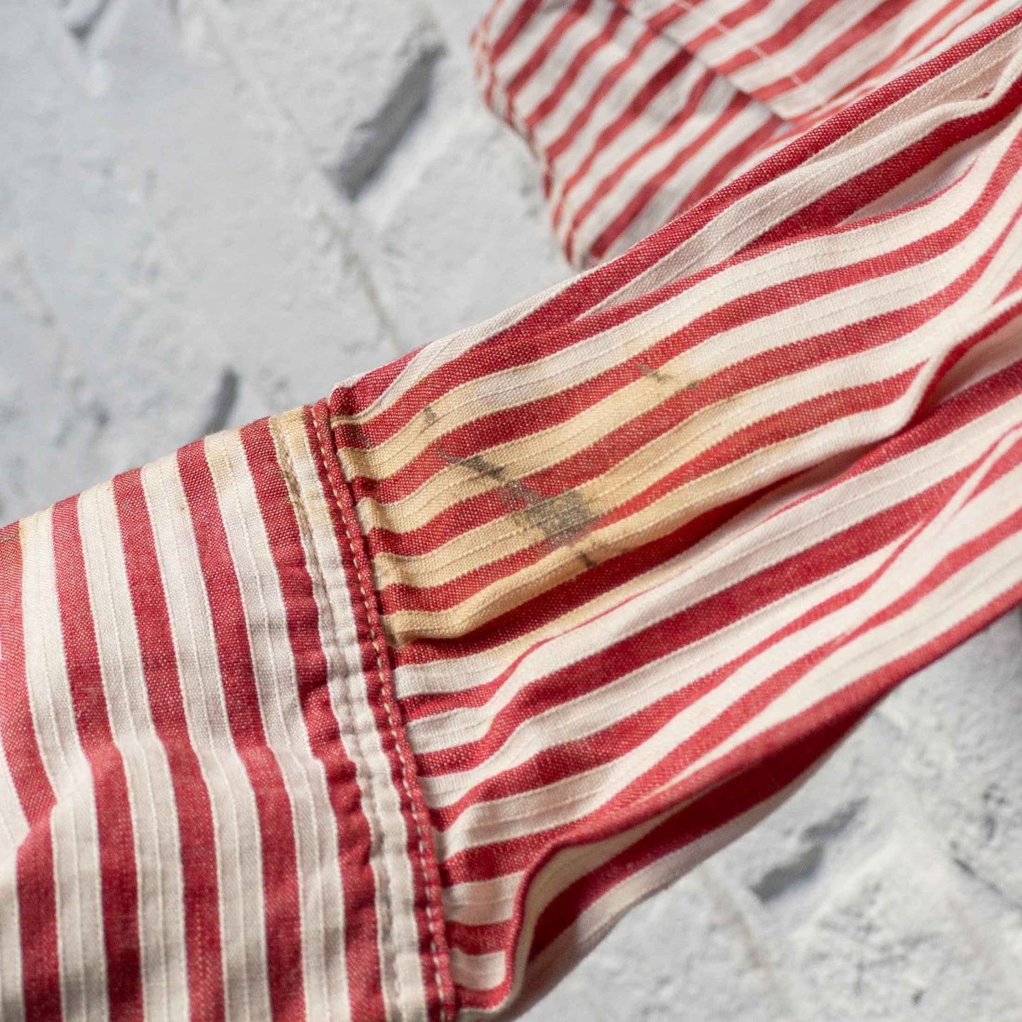 WRANGLER BLUE-BELL STRIPE WESTERN SHIRTS 50'S VINTAGE