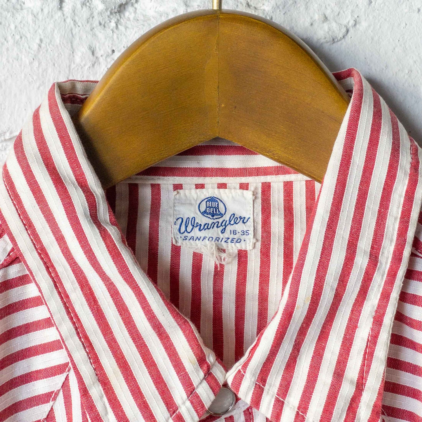 WRANGLER BLUE-BELL STRIPE WESTERN SHIRTS 50'S VINTAGE