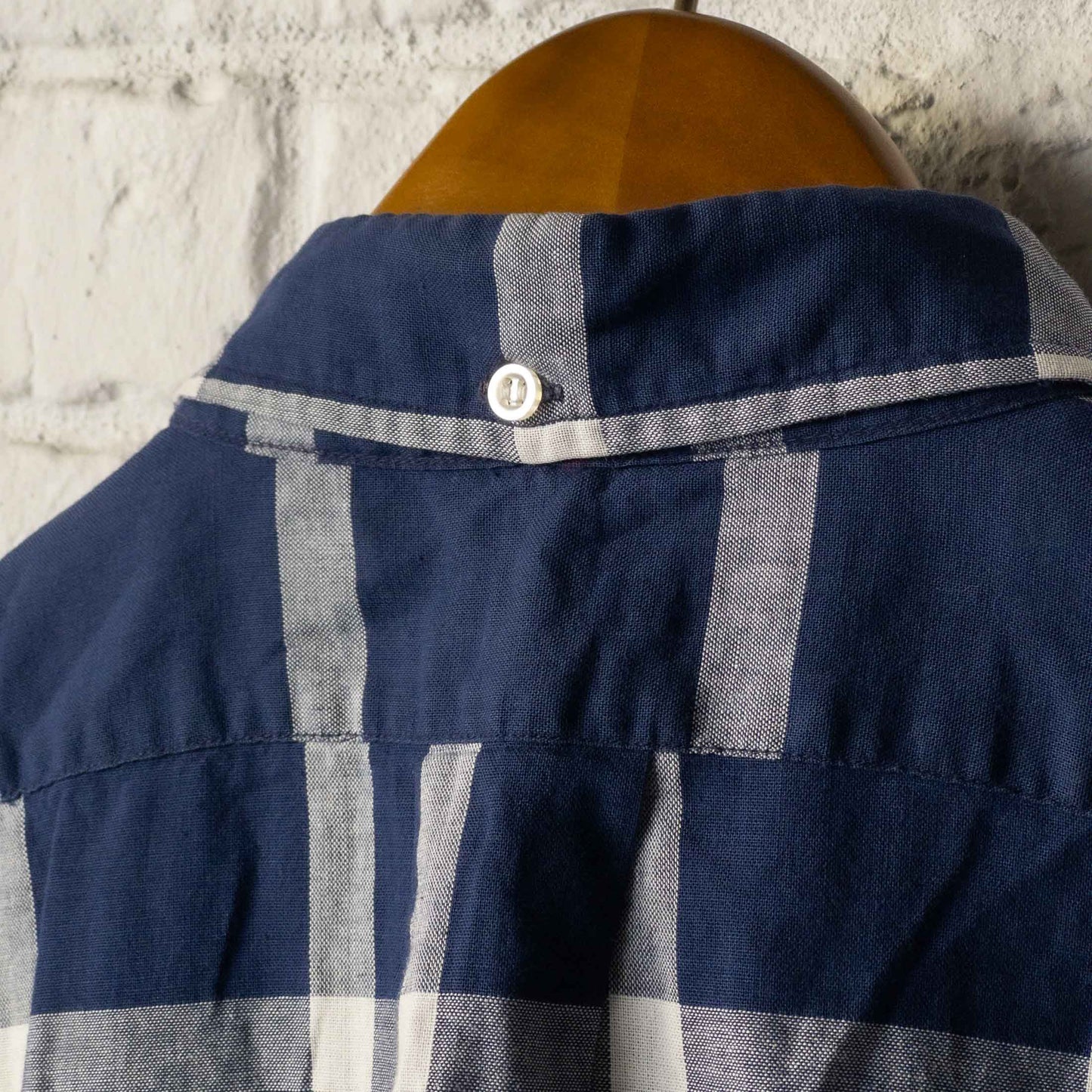 BASKIN COTTON CHECK SHORT SLEEVE SHIRTS 60'S VINTAGE