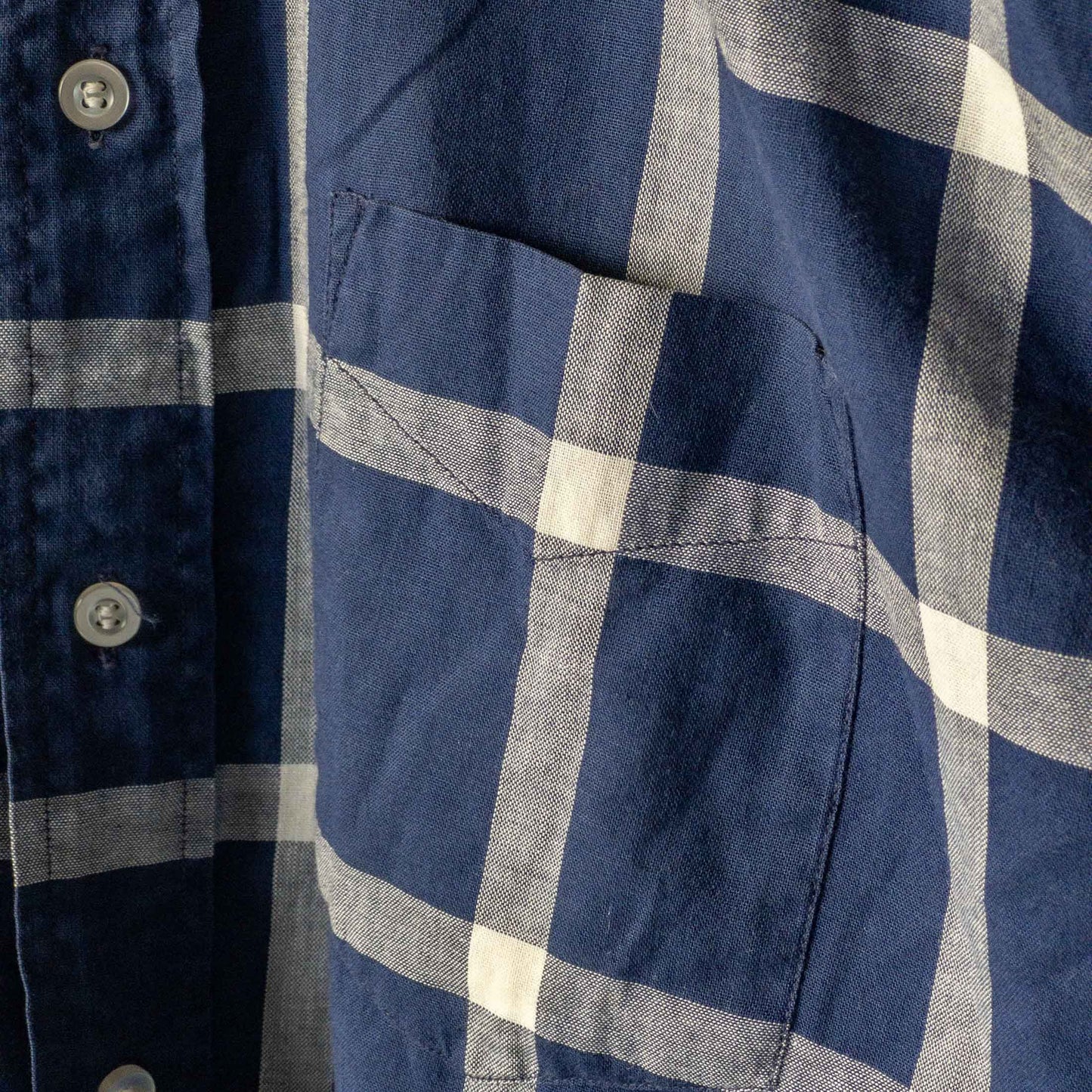 BASKIN COTTON CHECK SHORT SLEEVE SHIRTS 60'S VINTAGE