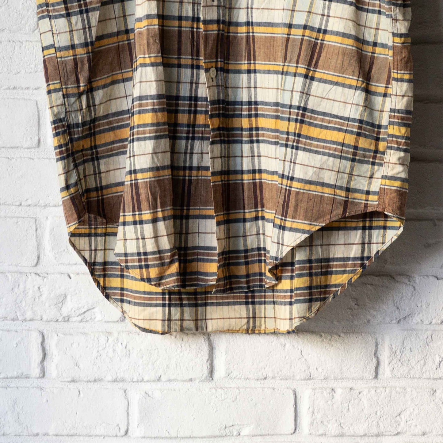 SUN N SAND MADRAS CHECK SHORT SLEEVE SHIRTS 60'S VINTAGE
