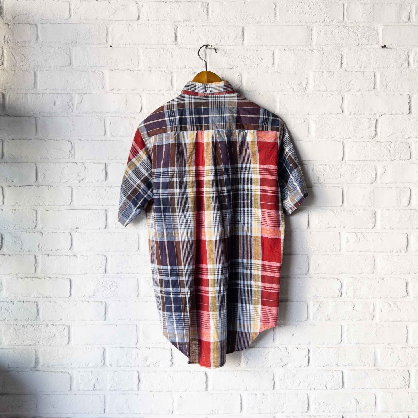 FASHION AIRE MADRAS CHECK SHORT SLEEVE SHIRTS 60'S VINTAGE