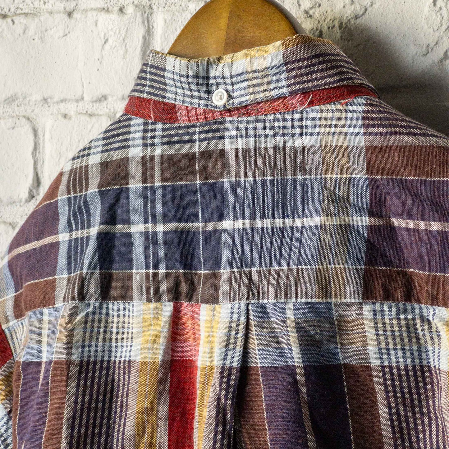FASHION AIRE MADRAS CHECK SHORT SLEEVE SHIRTS 60'S VINTAGE