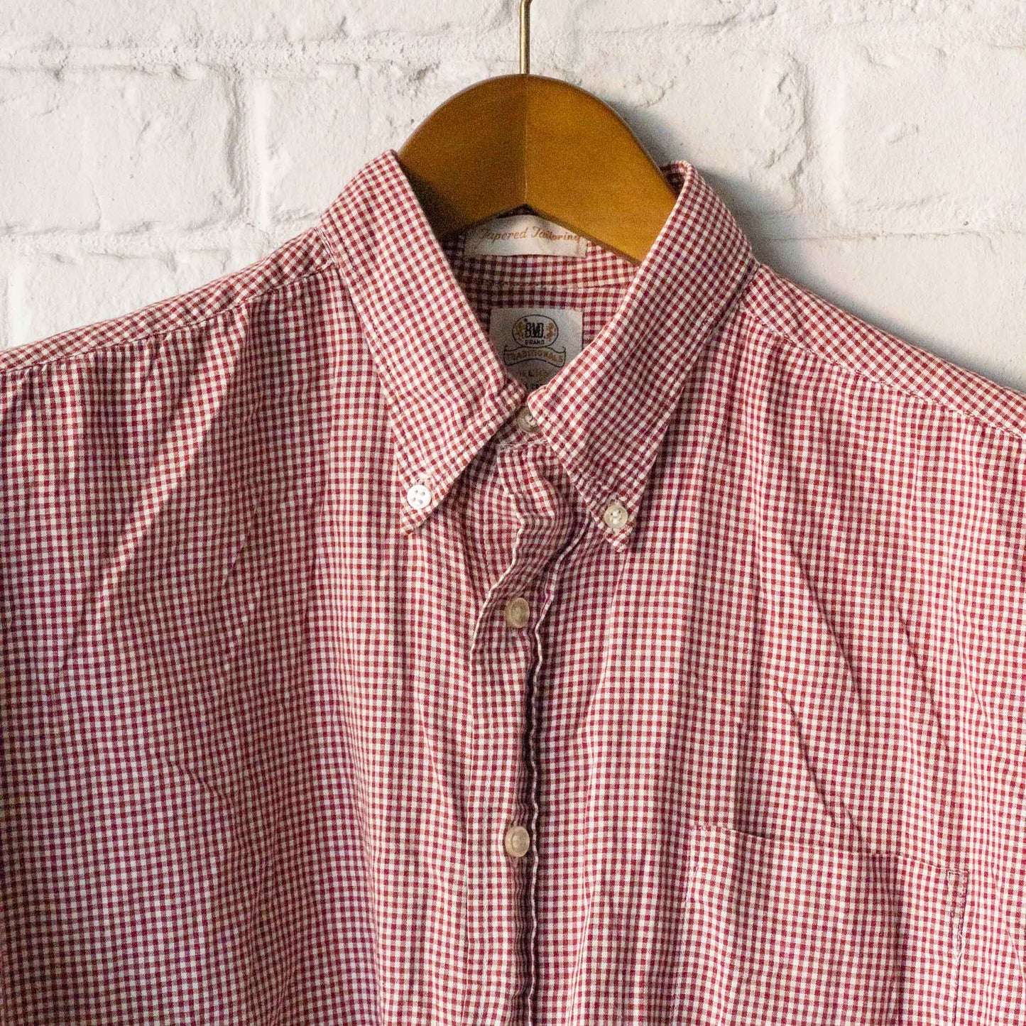 B.V.D GINGHAM CHECK SHORT SLEEVE SHIRTS 60'S VINTAGE