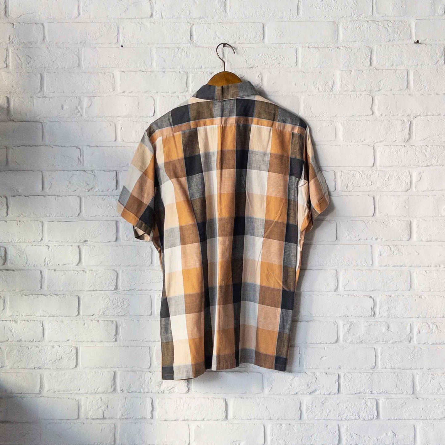 ARROW MADRAS CHECK SHORT SLEEVE SHIRTS 60'S VINTAGE