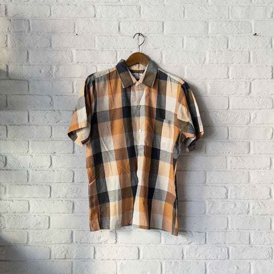 ARROW MADRAS CHECK SHORT SLEEVE SHIRTS 60'S VINTAGE
