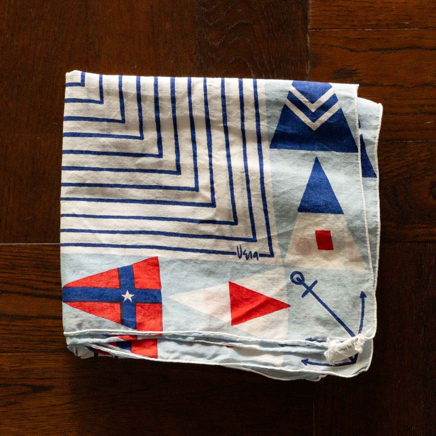 GERMANY MARITIME SIGNAL FLAGS BIG BANDANA 1960's VINTAGE