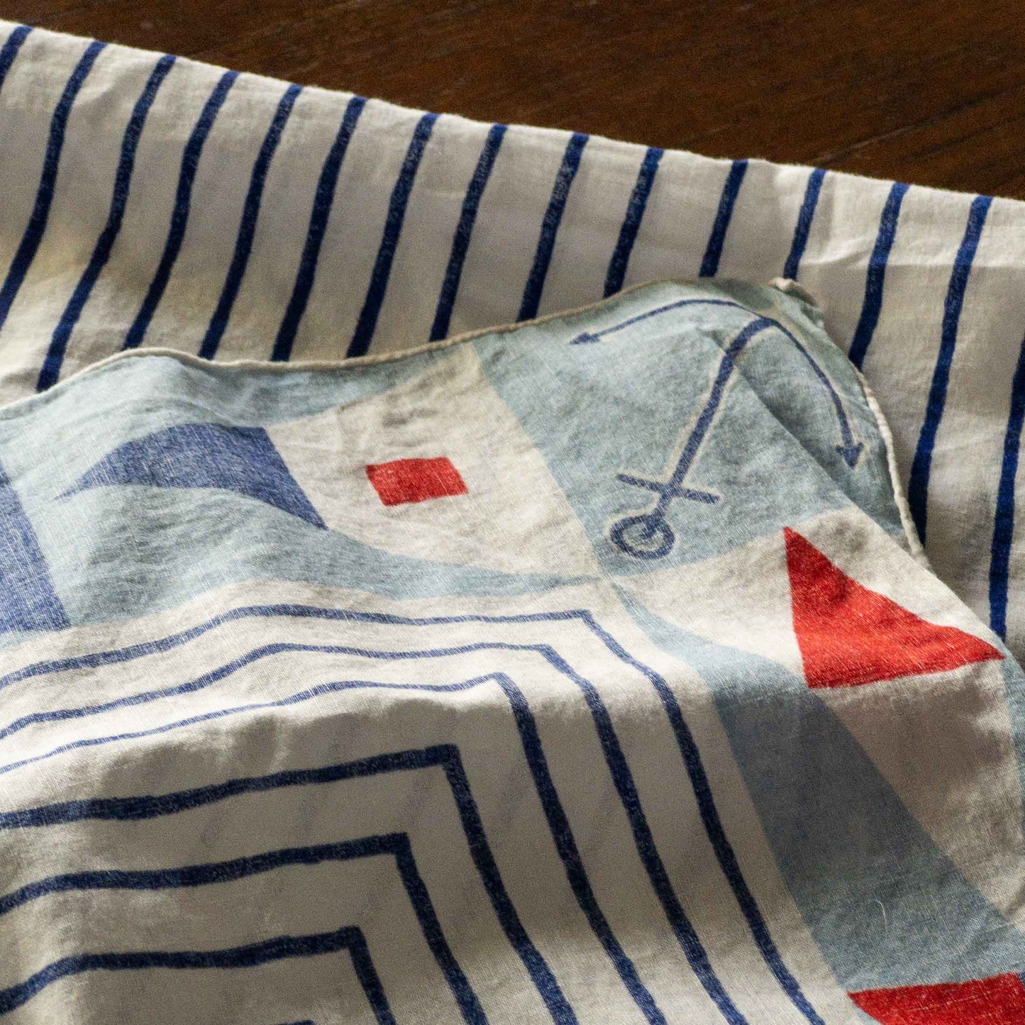 GERMANY MARITIME SIGNAL FLAGS BIG BANDANA 1960's VINTAGE