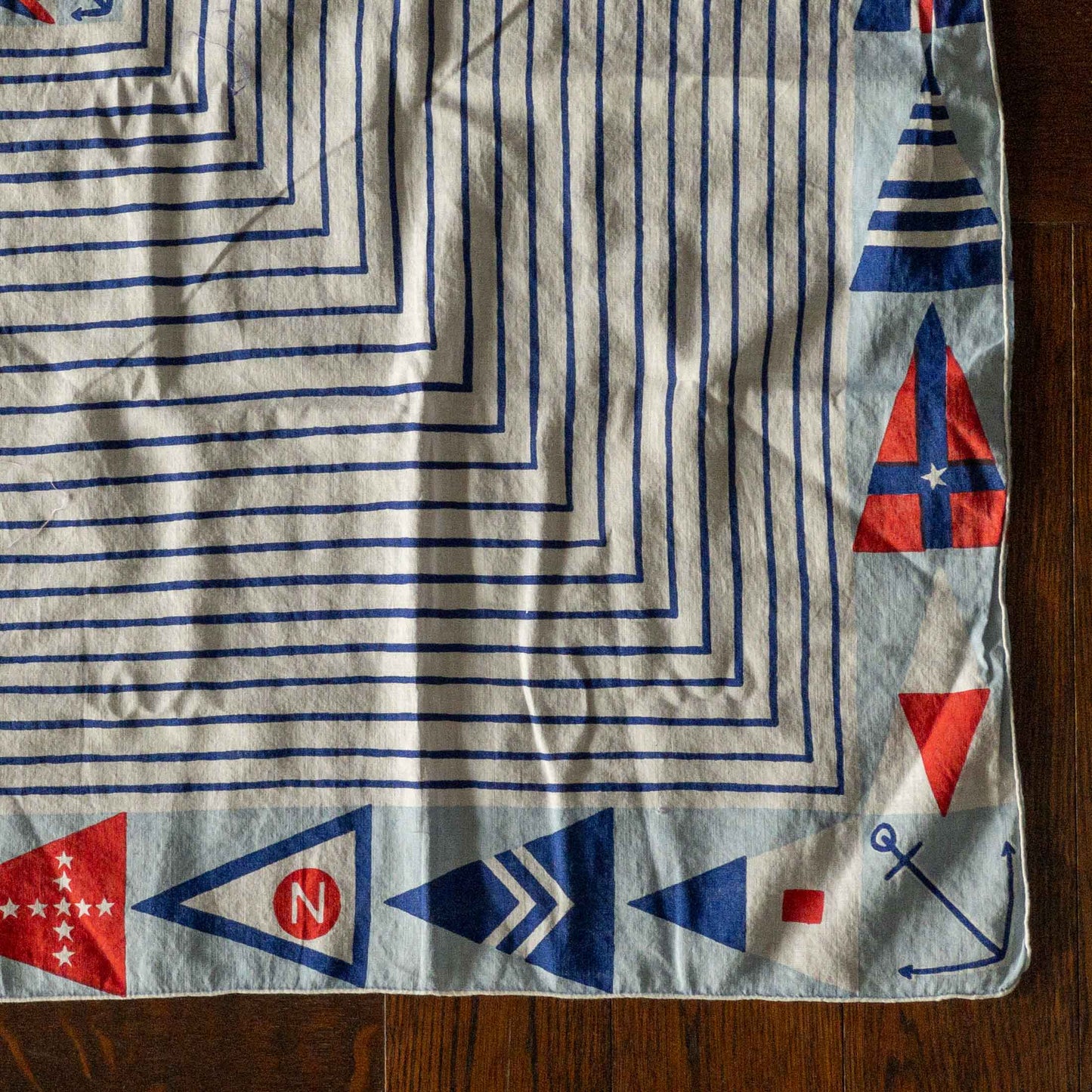 GERMANY MARITIME SIGNAL FLAGS BIG BANDANA 1960's VINTAGE