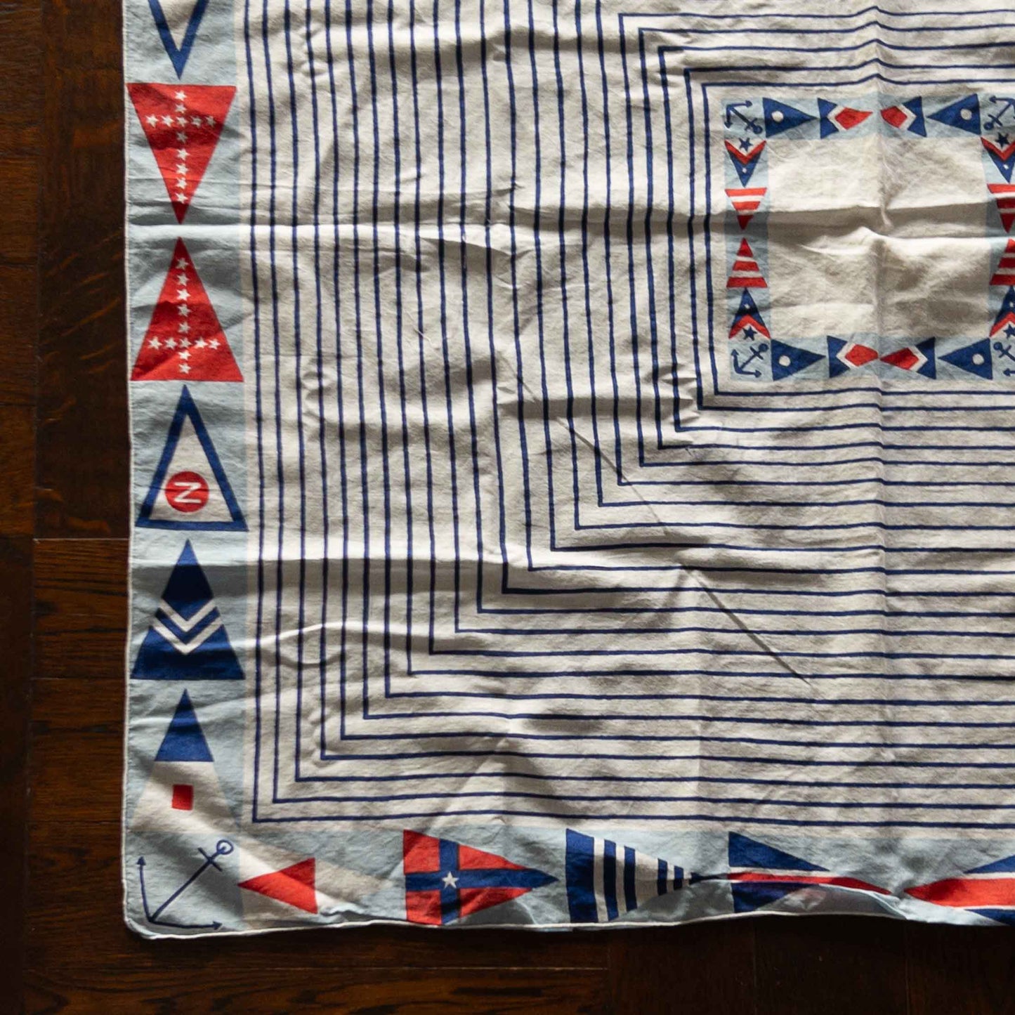 GERMANY MARITIME SIGNAL FLAGS BIG BANDANA 1960's VINTAGE