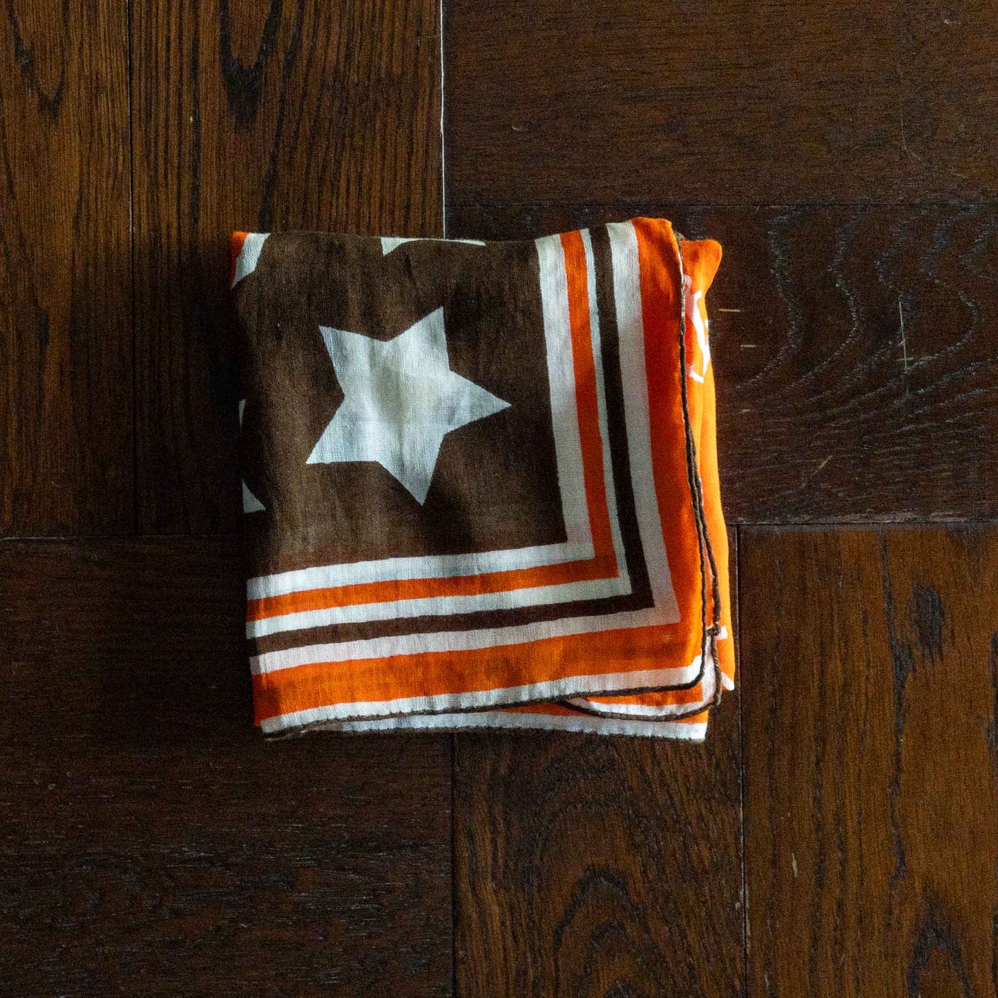 EUROP VINTAGE STAR BROWN BANDANA 1960's VINTAGE