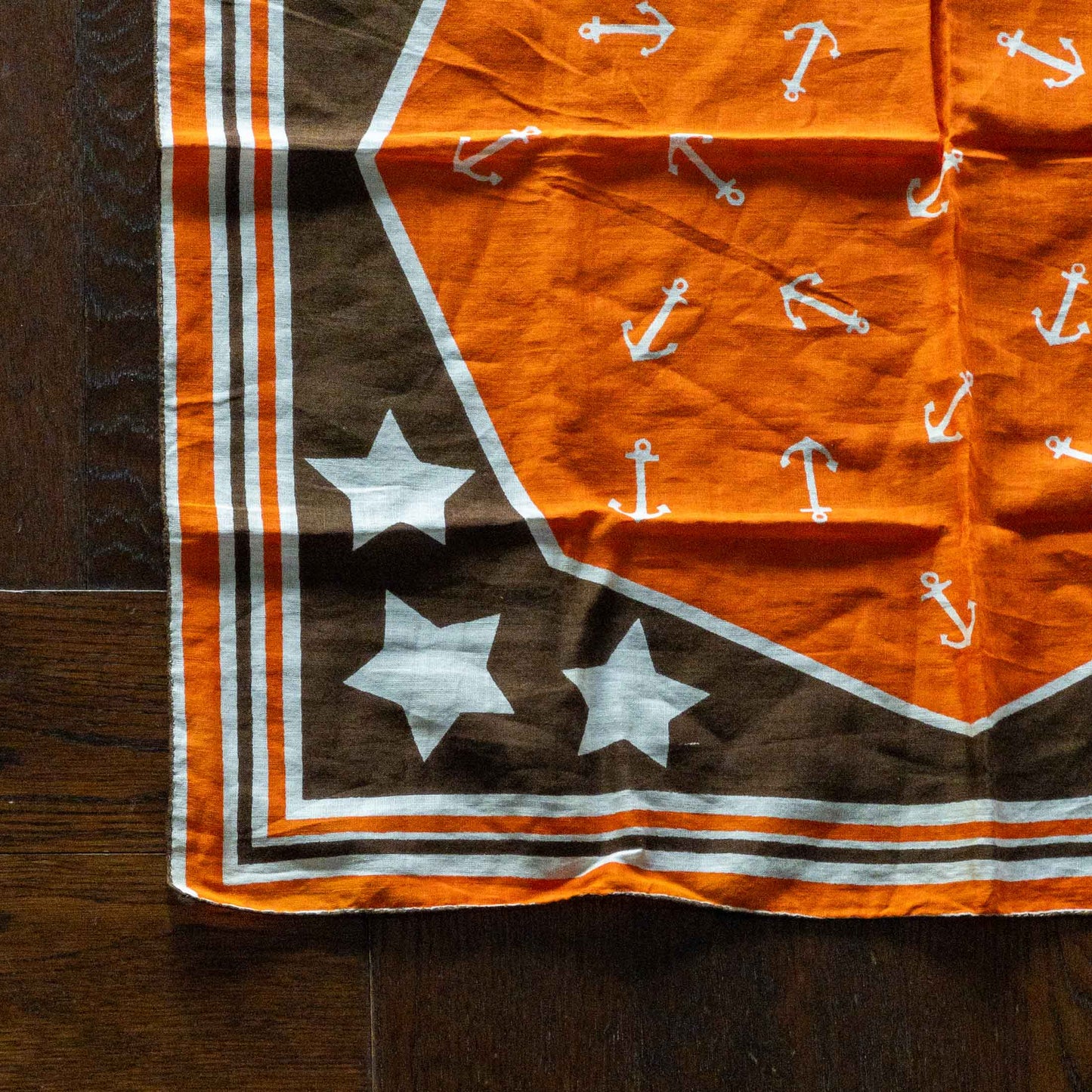 EUROP VINTAGE STAR BROWN BANDANA 1960's VINTAGE
