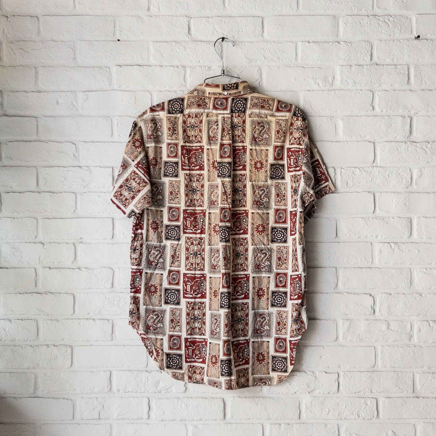 VAN HEUSEN SHORT SLEEVE BOTANICAL DESIGN SHIRTS 50'S VINTAGE