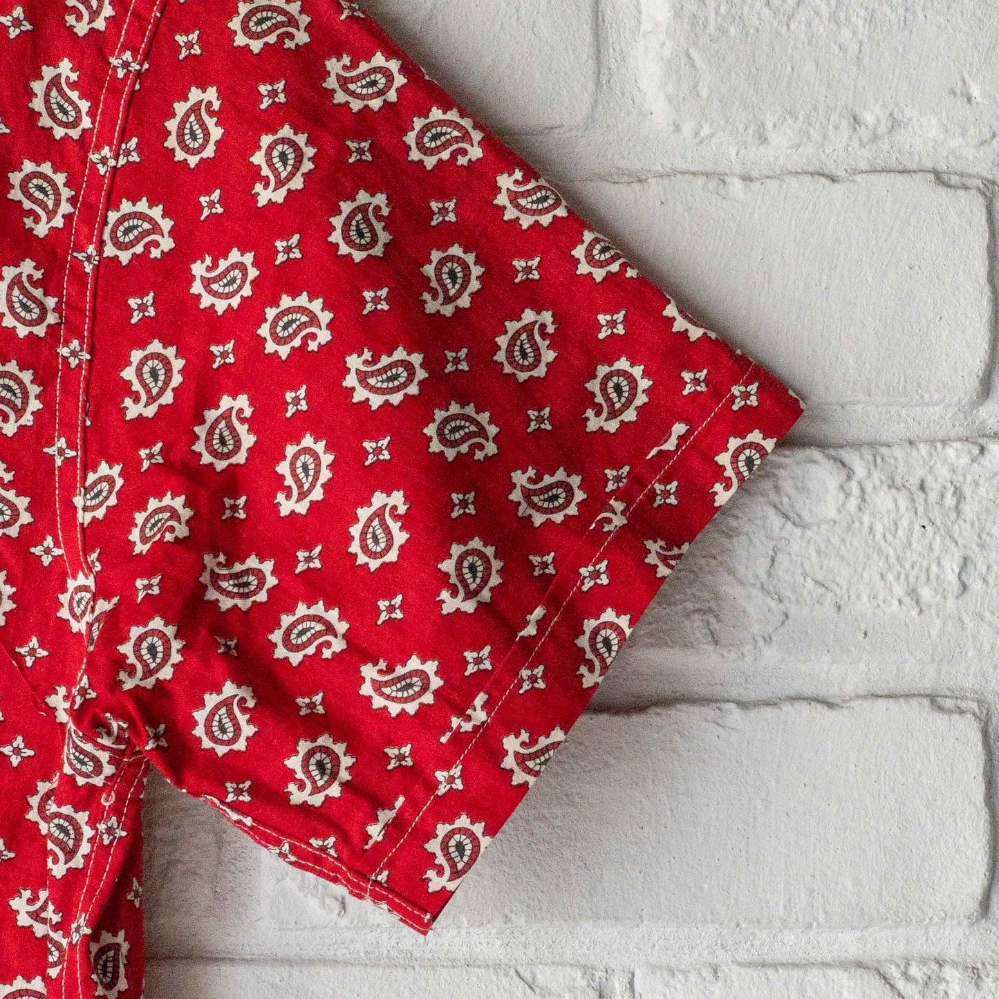 CRAWFORD SHORT SLEEVE PAISLEY SHIRTS 50'S VINTAGE