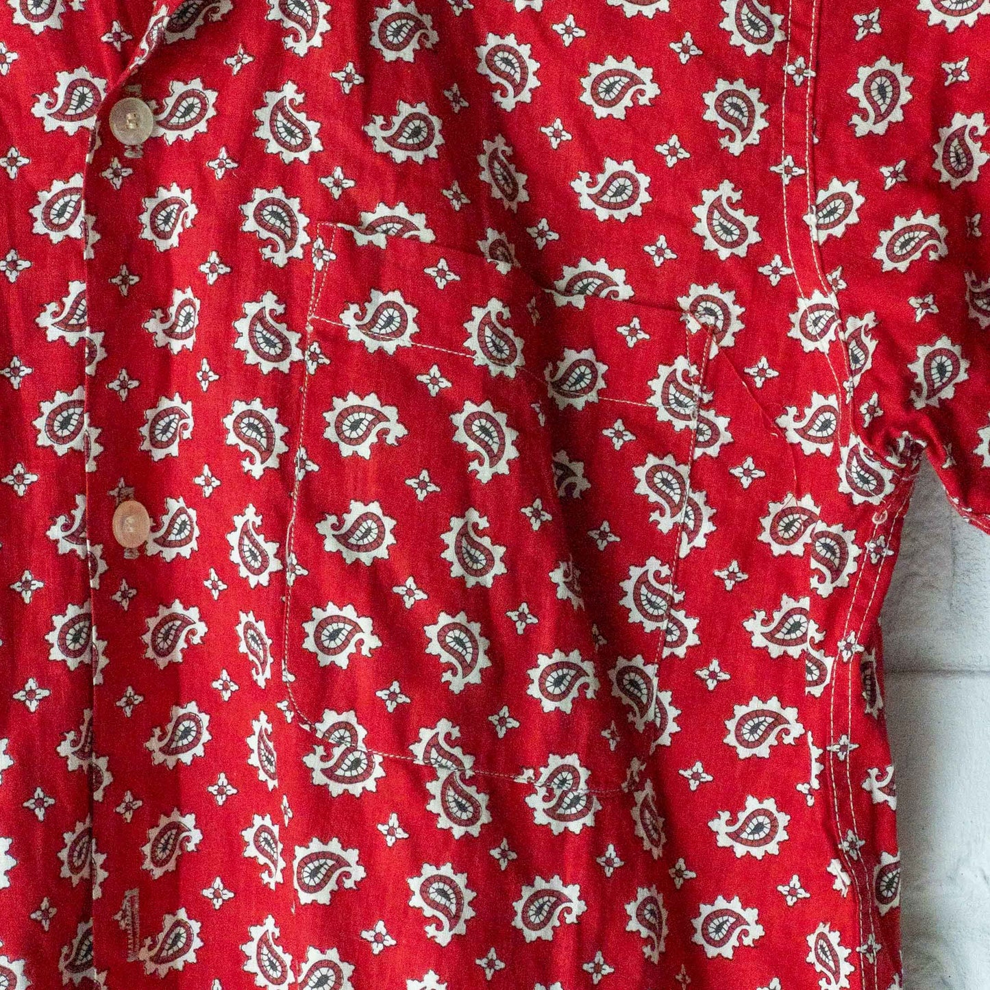 CRAWFORD SHORT SLEEVE PAISLEY SHIRTS 50'S VINTAGE