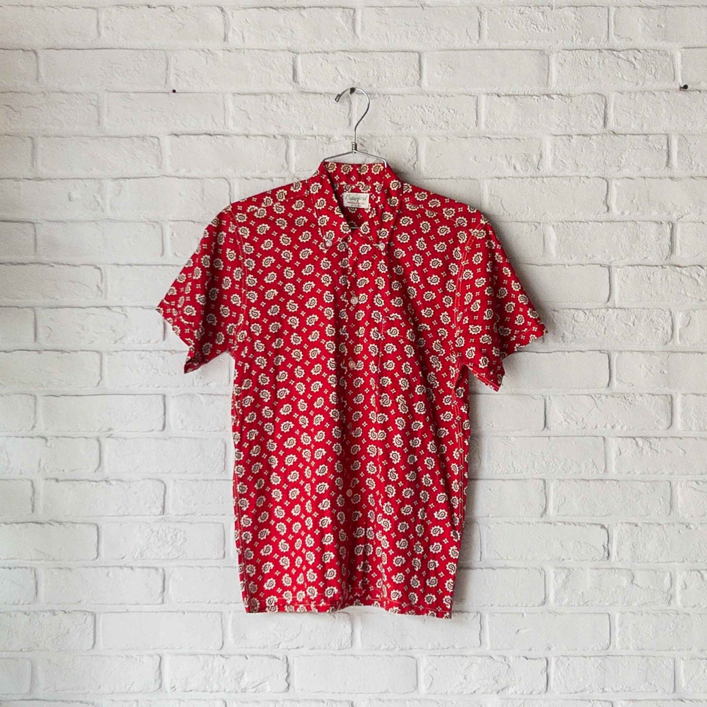 CRAWFORD SHORT SLEEVE PAISLEY SHIRTS 50'S VINTAGE