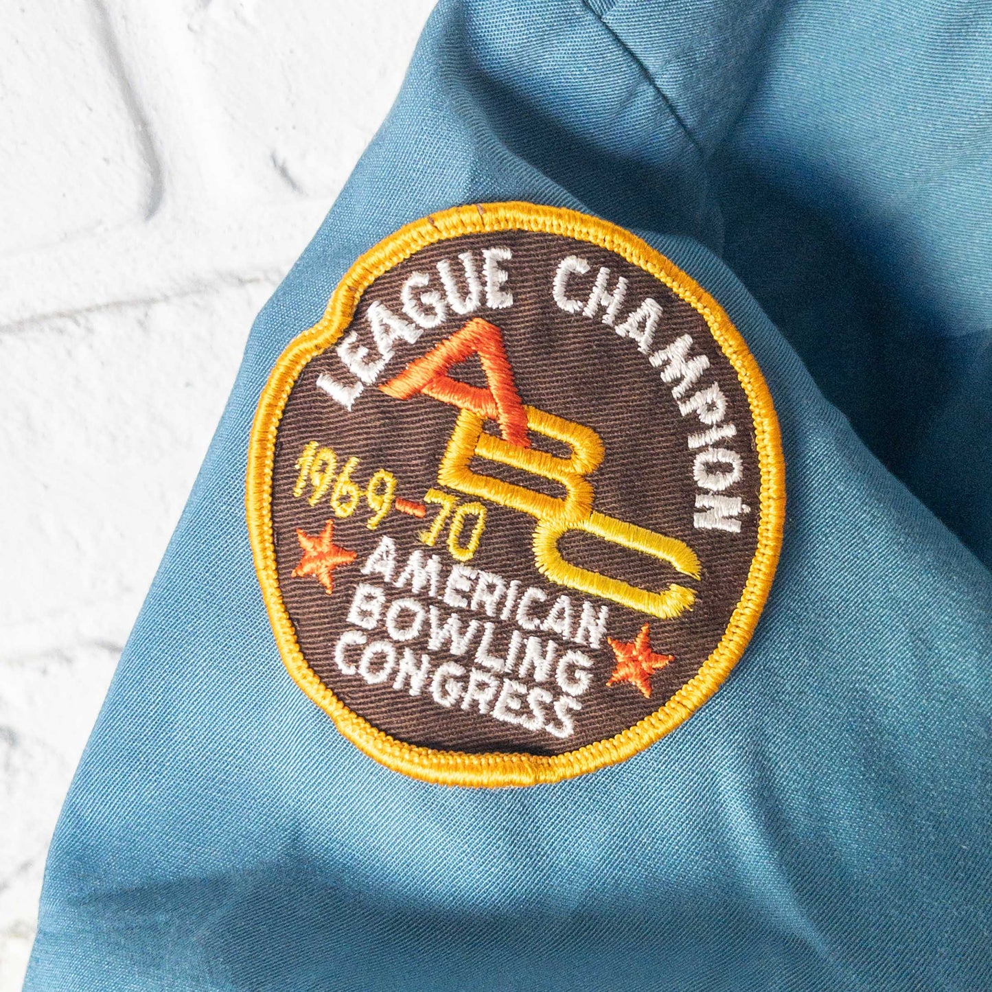 SEA DRAGON EMBROYDERY BOWLING SHIRTS 1960'S VINTAGE