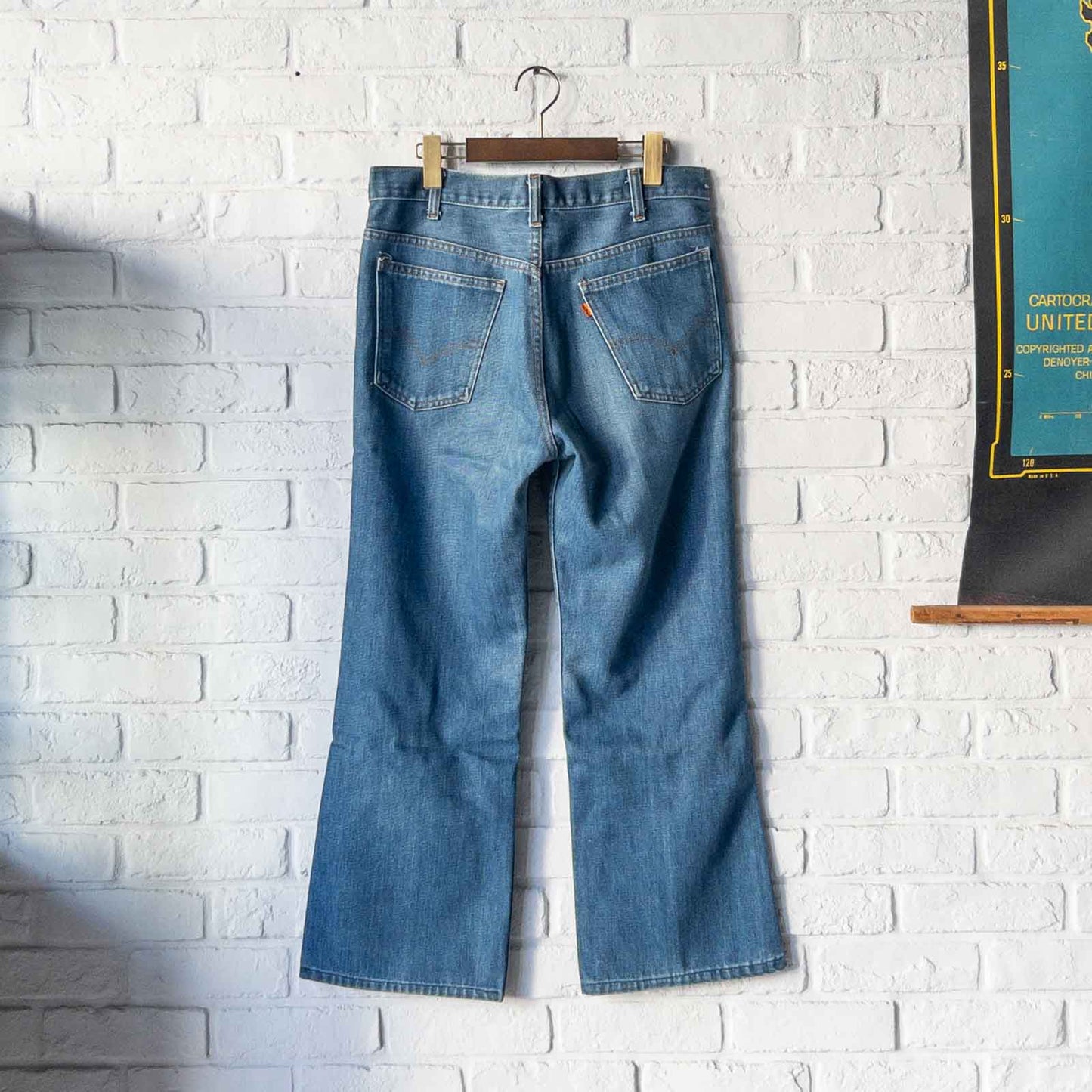 LEVI'S 517 JEANS 42TALON 1970's VINTAGE(34-30)