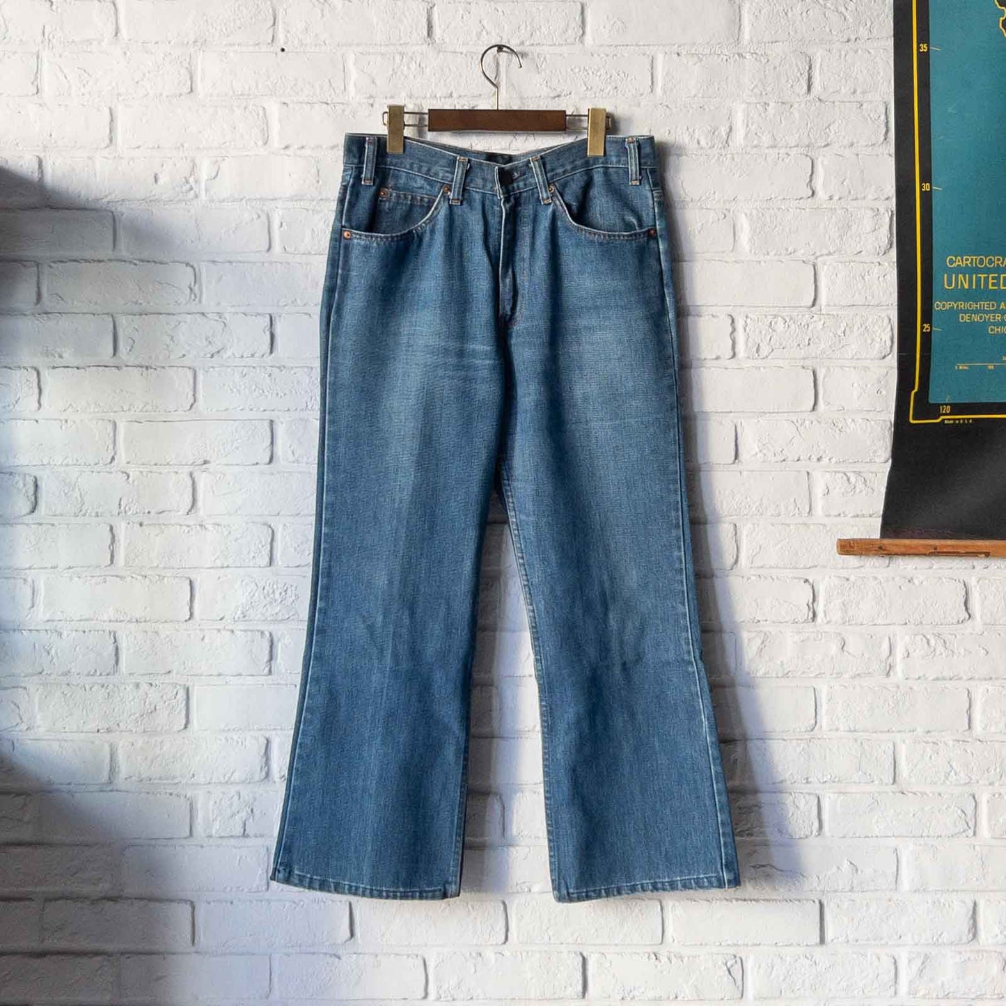 LEVI'S 517 JEANS 42TALON 1970's VINTAGE(34-30)