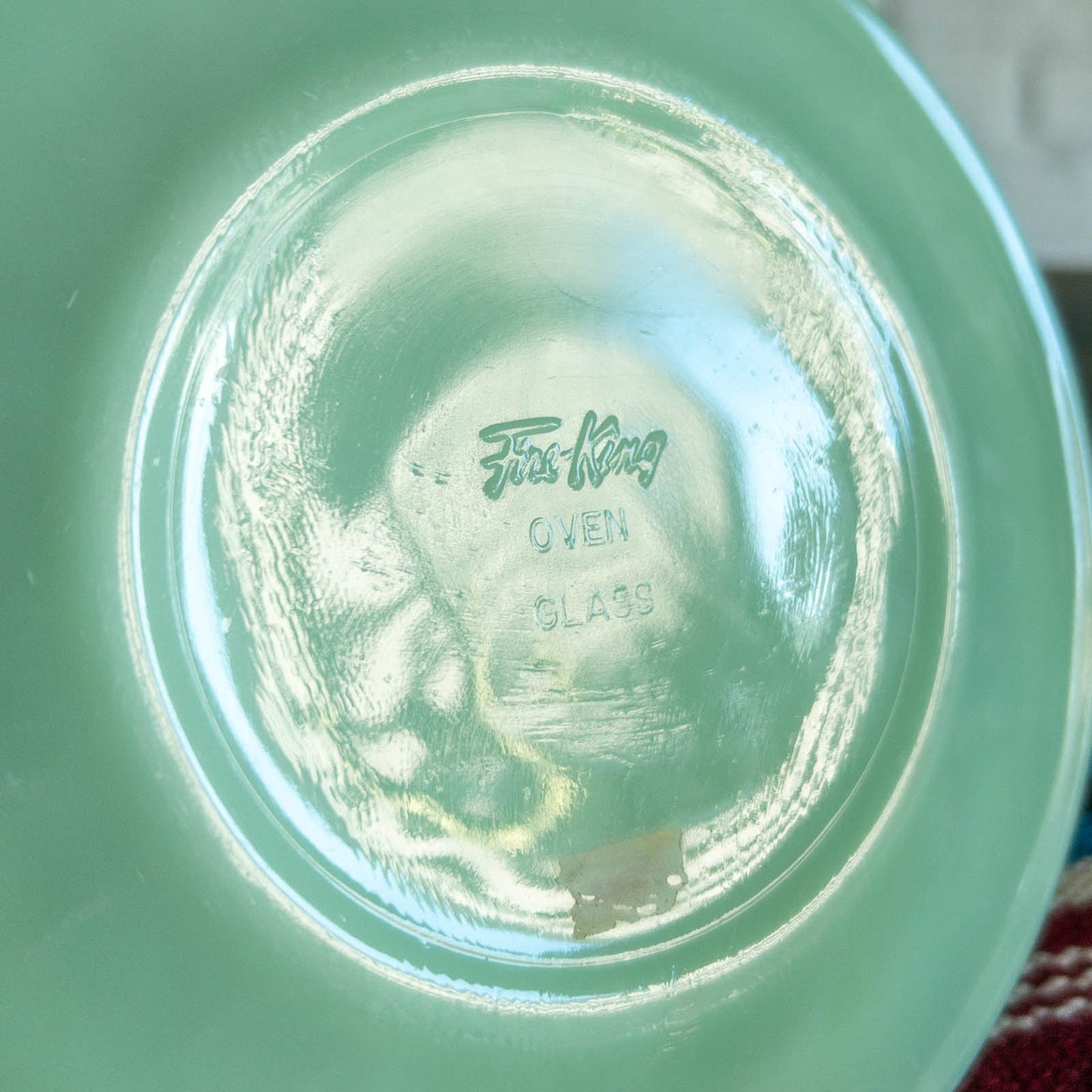 FIRE KING EXTRA HEAVY WEIGHT CUP&SAUCER JADE-ITE 1940'S-50'S VINTAGE