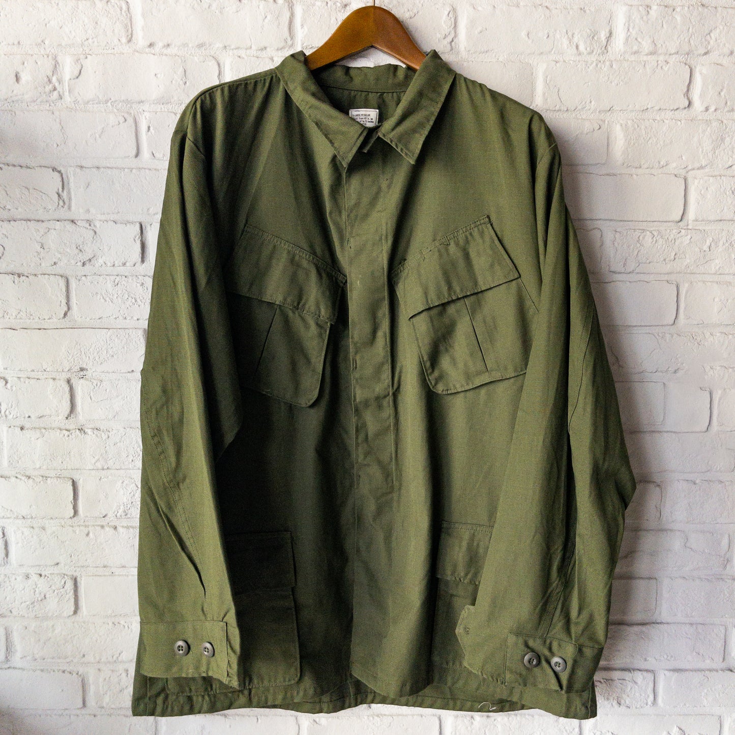 US ARMY JUNGLE FATIGUE JACKET 5TH 69'S DEAD STOCK