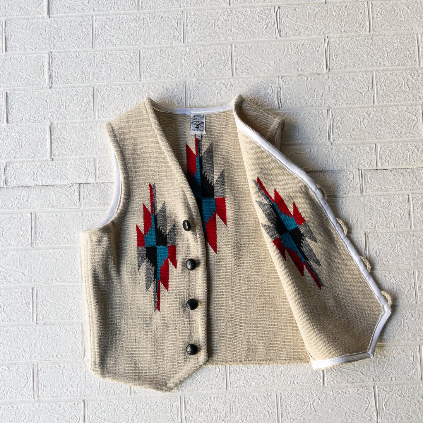 ORTEGA’S CHIMAYO VEST OATMEAL (SIZE38)var.1