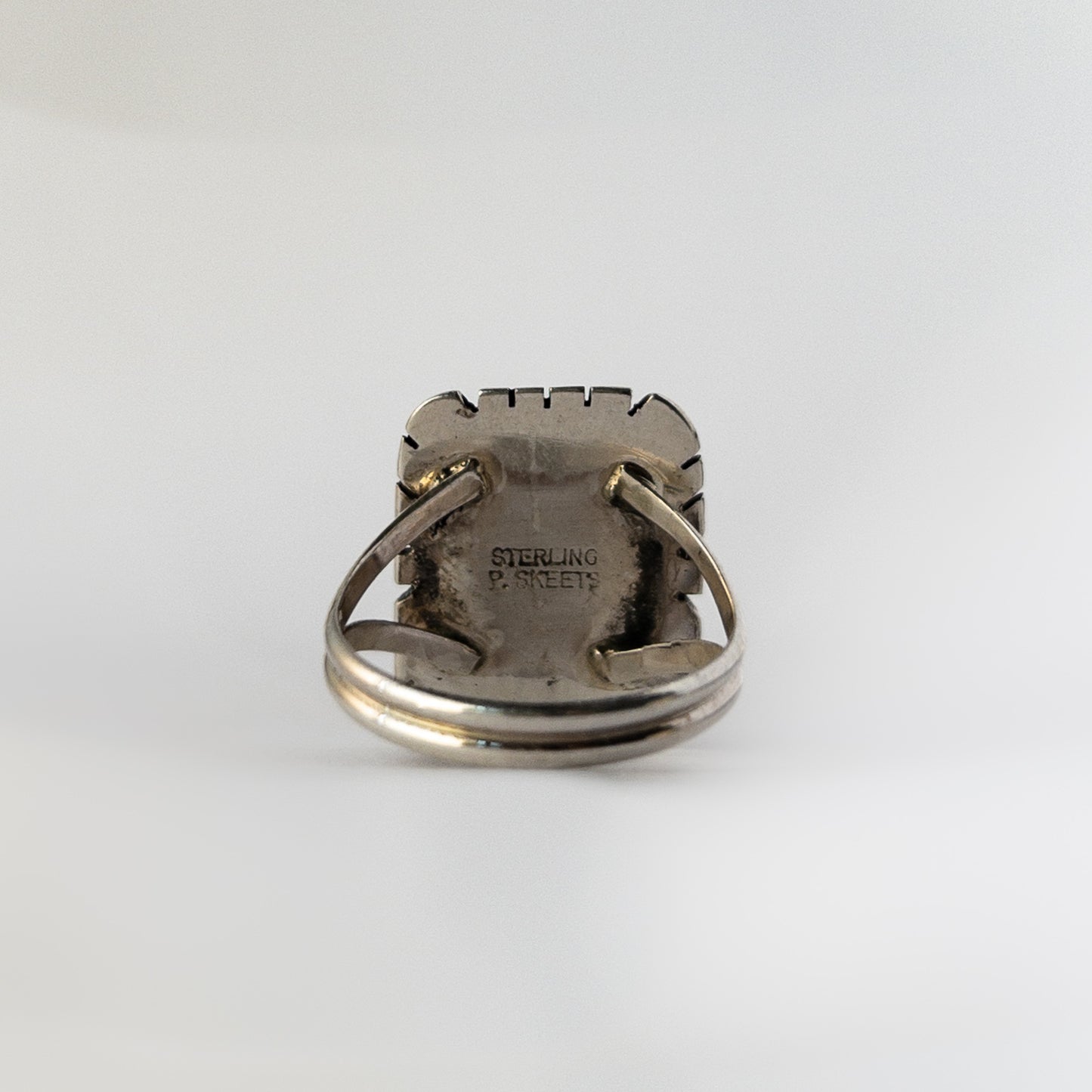 NAVAJO ONYX RING by ELI SKEETS