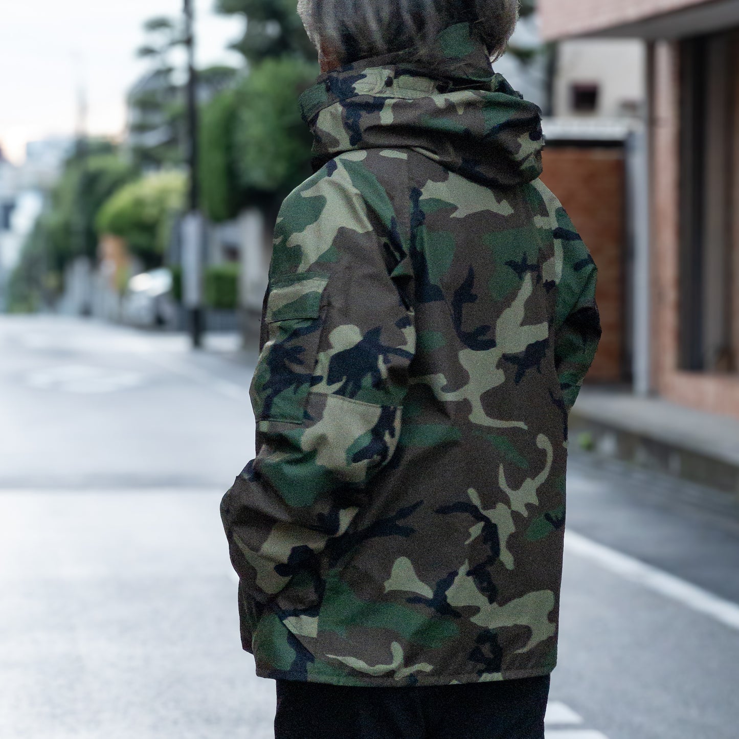 US ARMY ECWCS GORE-TEX WOODLAND CAMO PARKA 98'S VINTAGE SMALL-REGULAR
