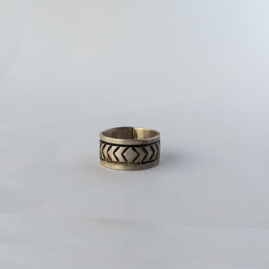 NAVAJO SILVER RING(#21.5) by RICK ENRIQUEZ var.4