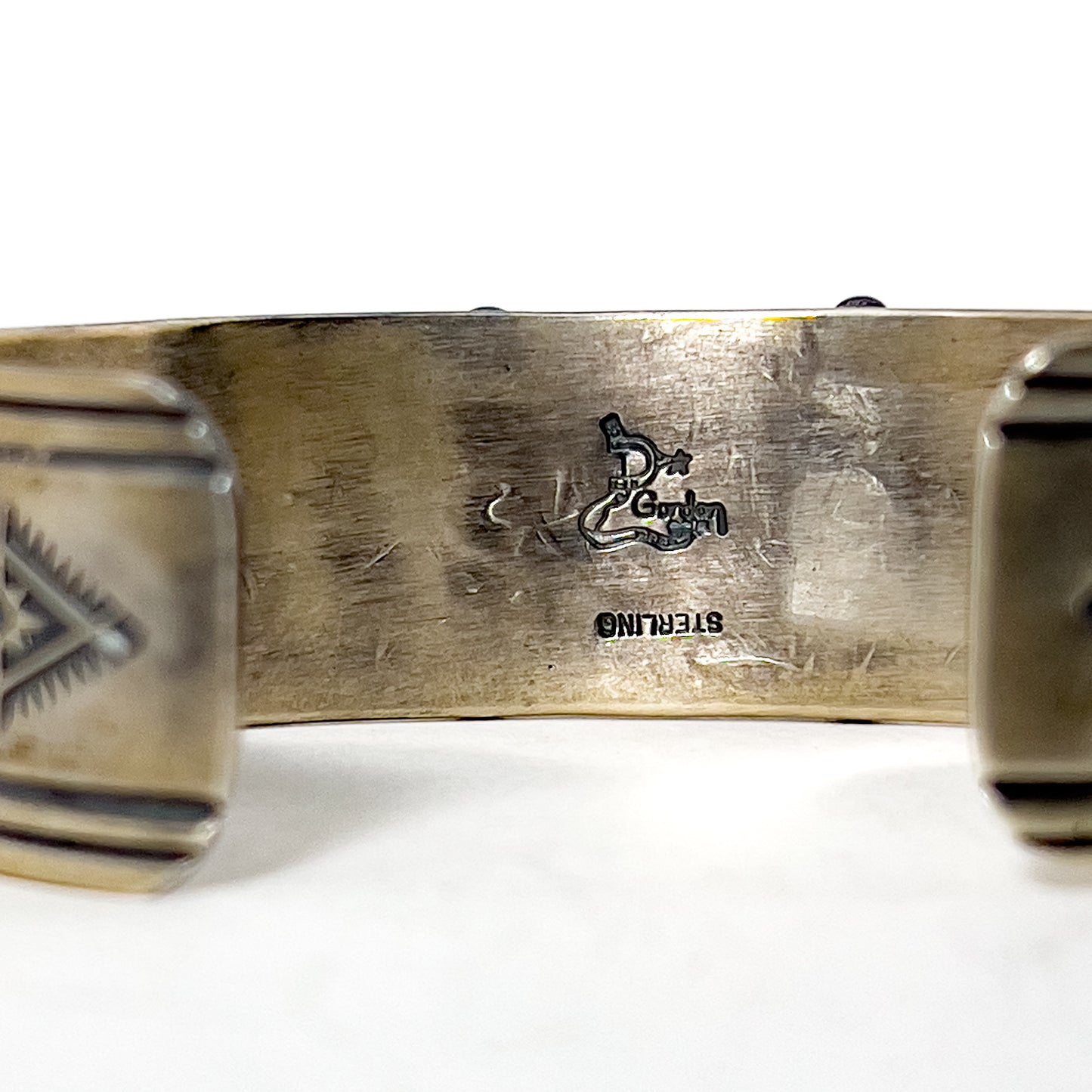 NAVAJO SILVER BRACELET by DELBERT GORDON