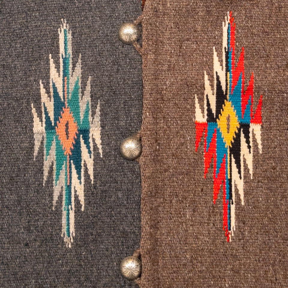 TRUJILLO’S CHIMAYO 3COLORS VEST(BROWN,GREY,BLACK)