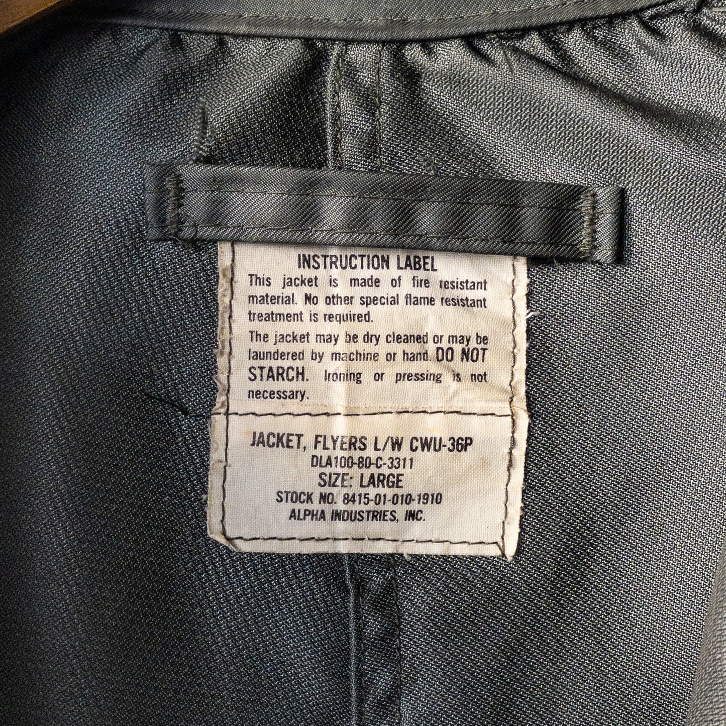 USAF CWU-36P FLYERS JACKET 80'S VINTAGE