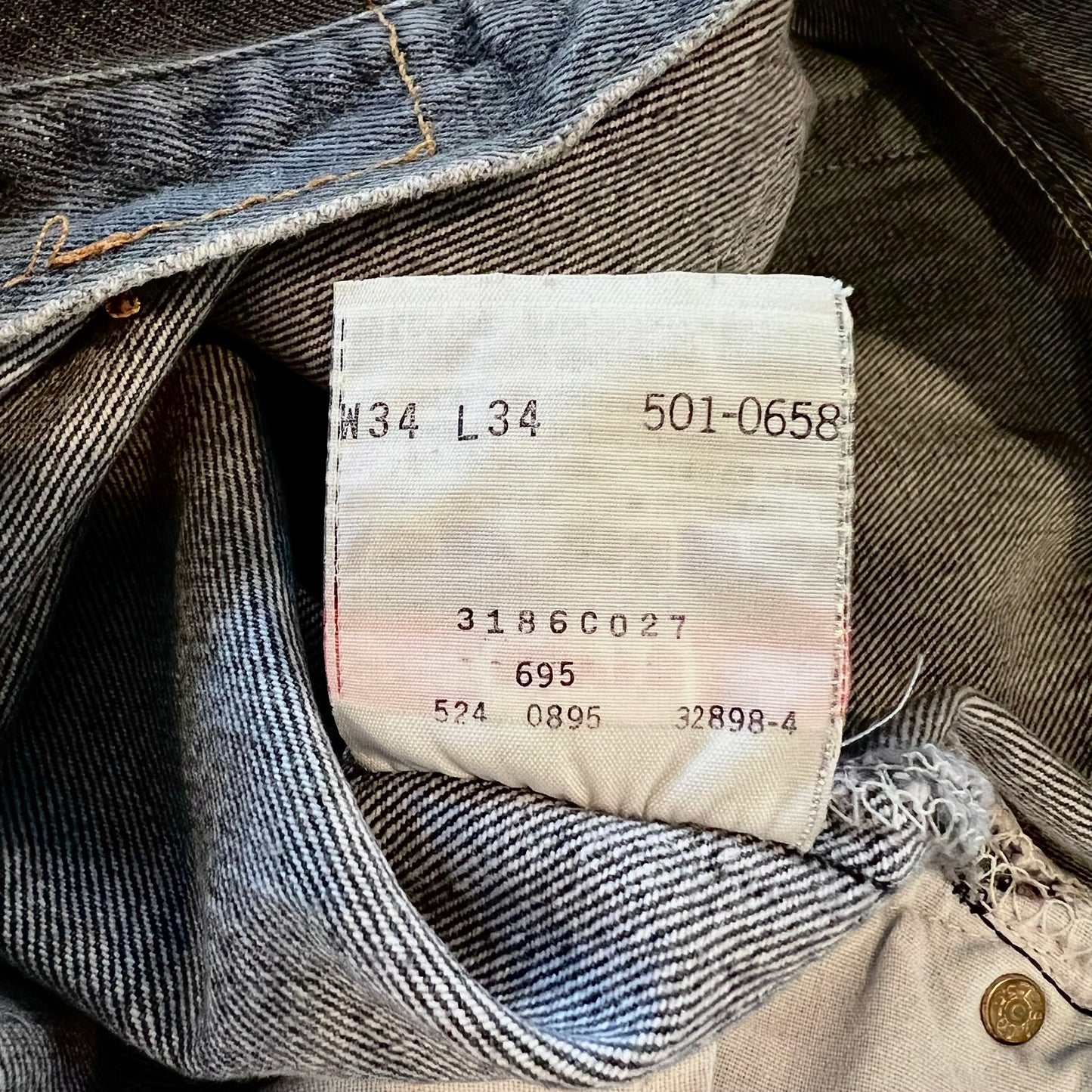 LEVI'S 501 BLACK 90's VINTAGE (W34L30)