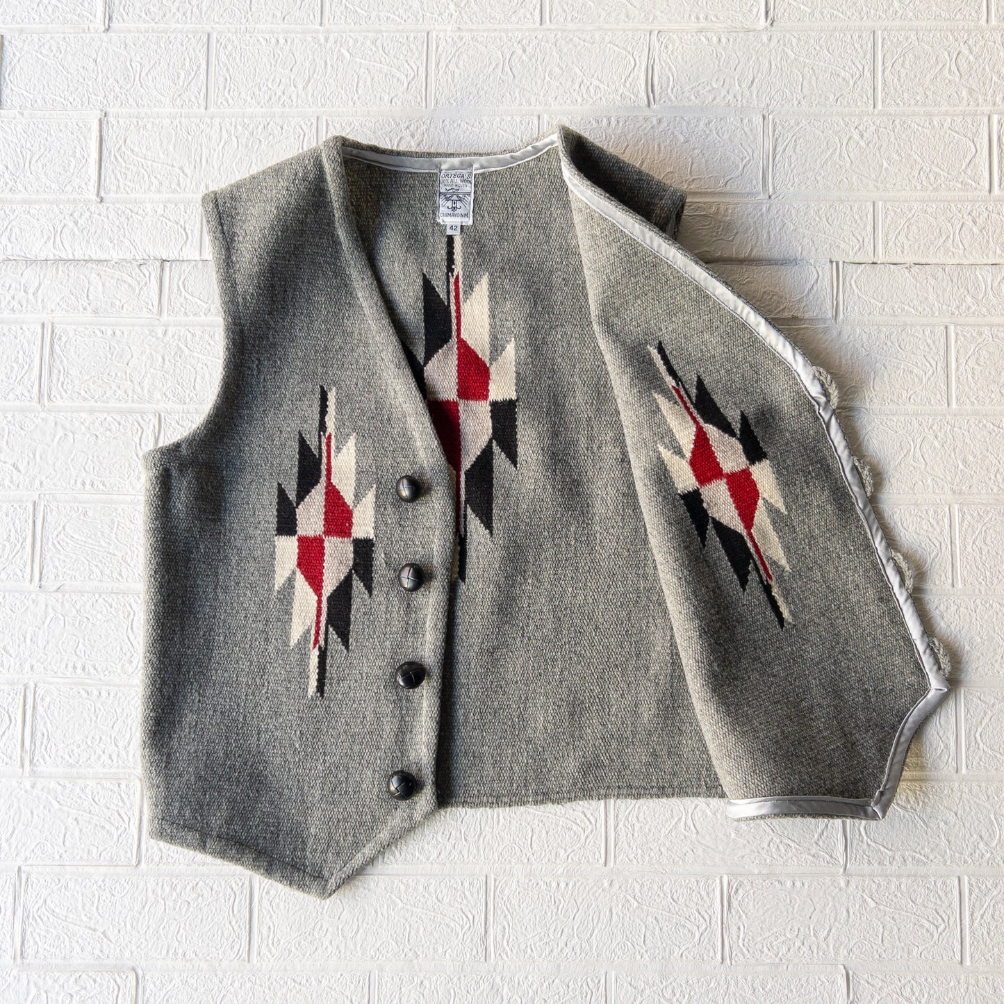 ORTEGA’S CHIMAYO VEST GRAY (SIZE42)