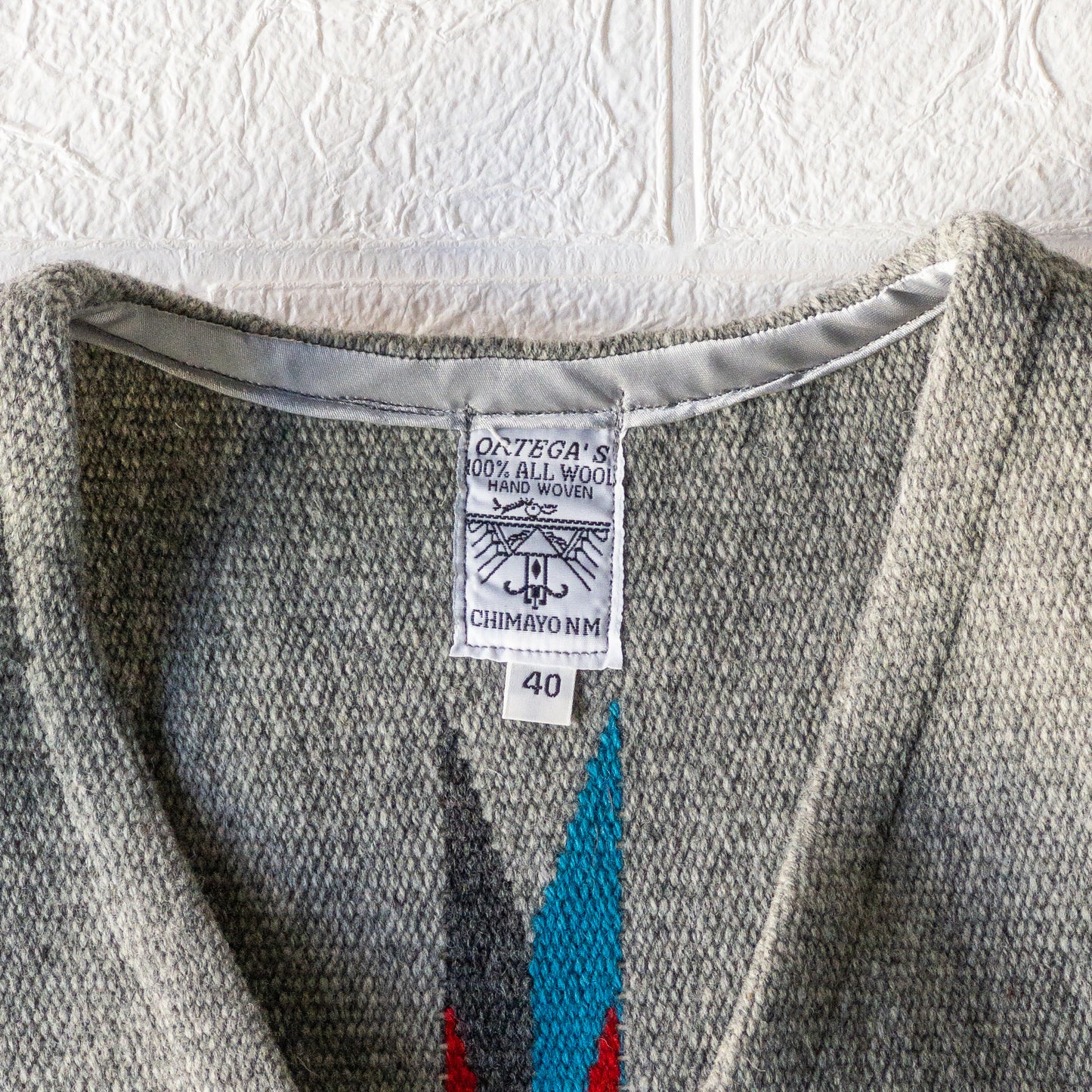 ORTEGA’S CHIMAYO VEST GRAY (SIZE40)