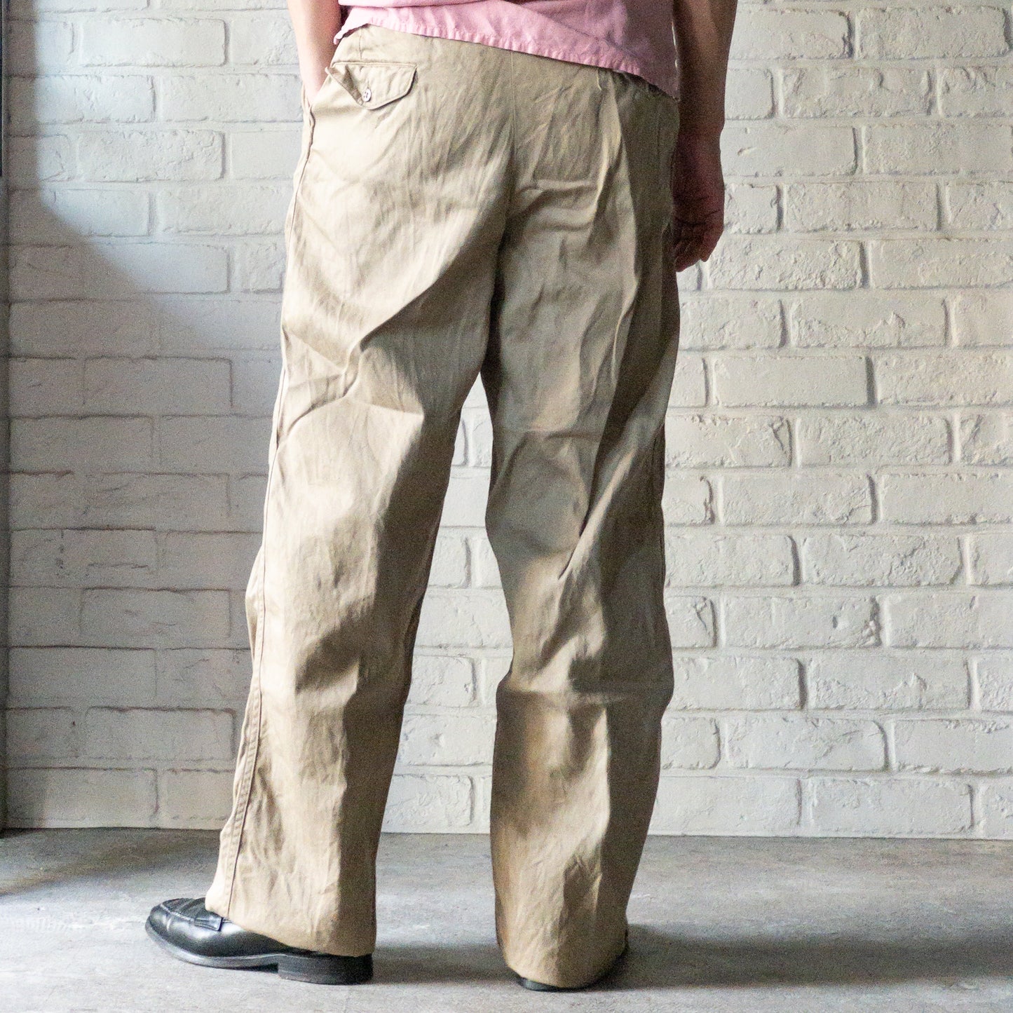 US ARMY M51 LIGHT WEIGHT CHINO TROUSERS PANTS 52'S DEAD STOCK var.1